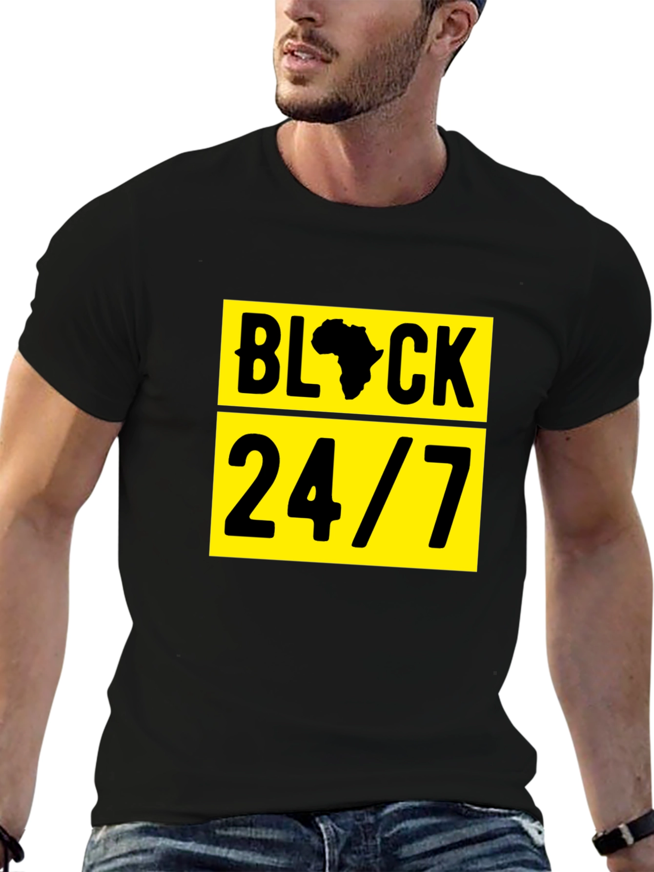 Black 24/7 Graphic T-Shirt