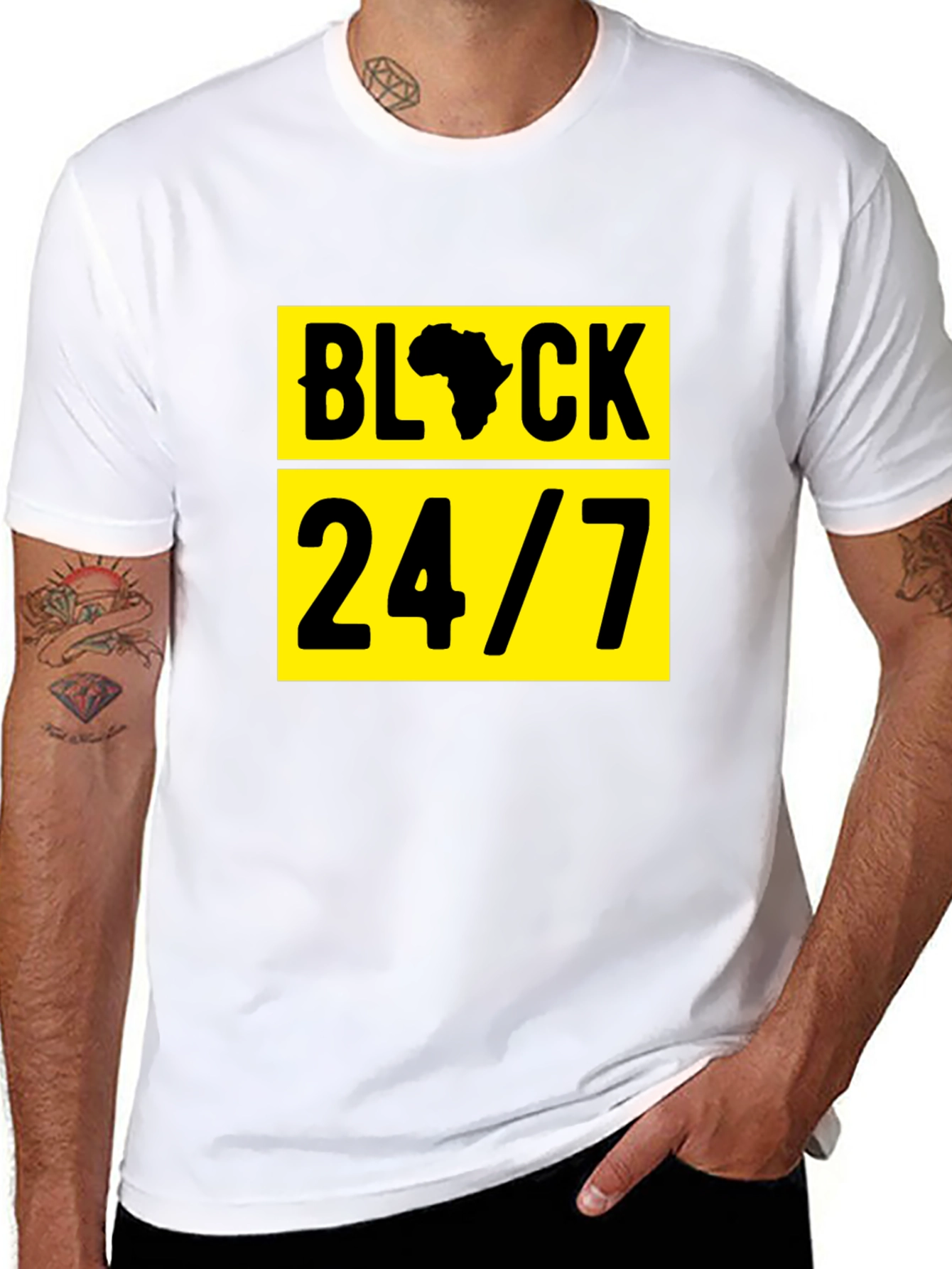 Black 24/7 Graphic T-Shirt