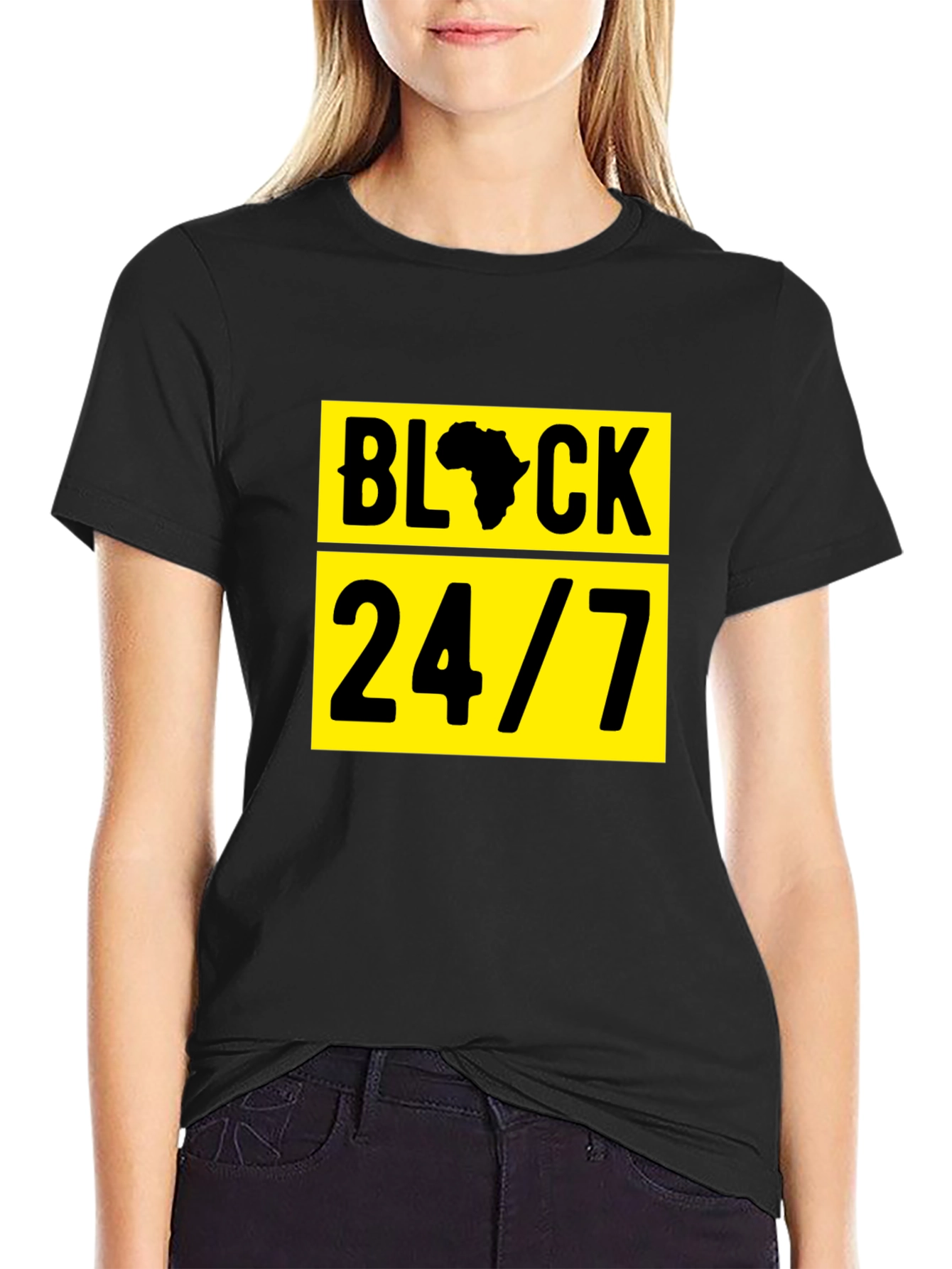 Black 24/7 Graphic T-Shirt