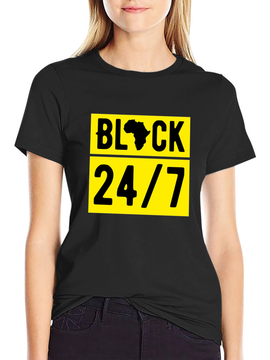 Black 24/7 Graphic T-Shirt