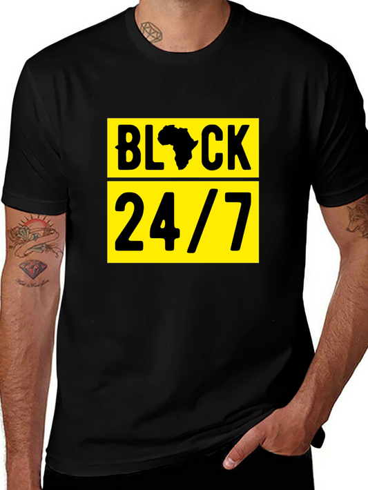 Black 24/7 Graphic T-Shirt