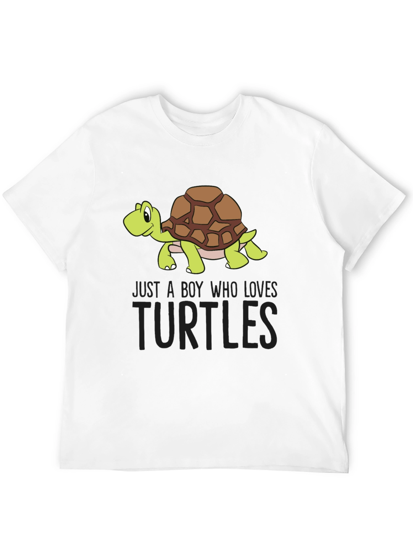 Boys Turtle Lover Graphic Tee - Cute Turtle Design