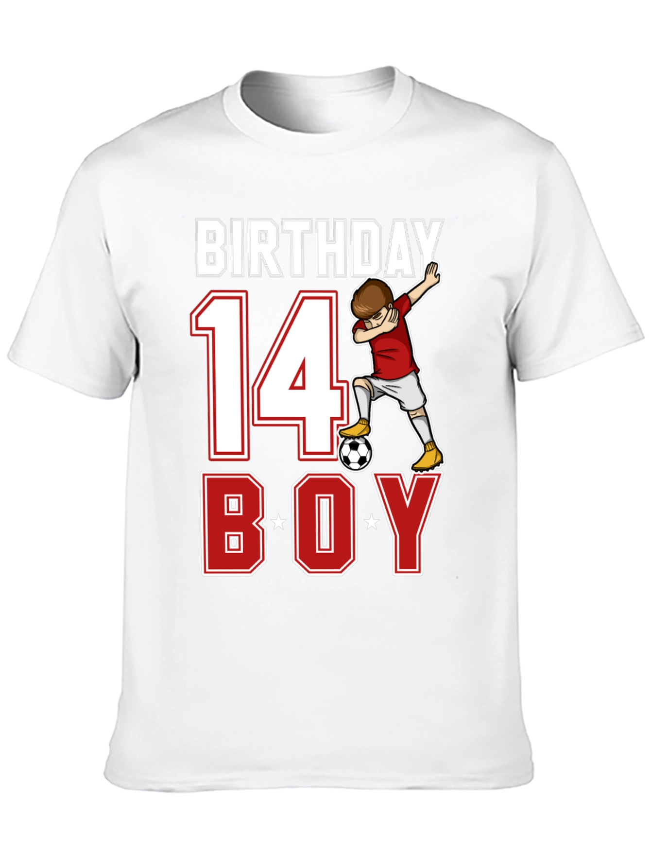 Birthday Boy Soccer T-Shirt - Age 14