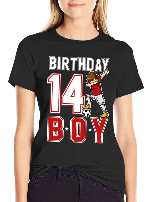 Birthday Boy Soccer T-Shirt - Age 14