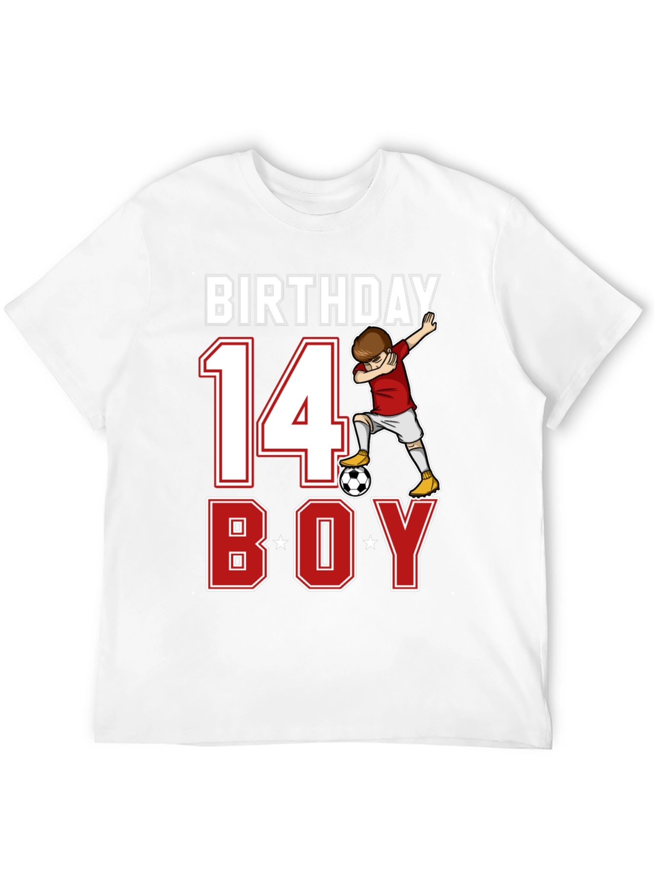 Birthday Boy Soccer T-Shirt - Age 14