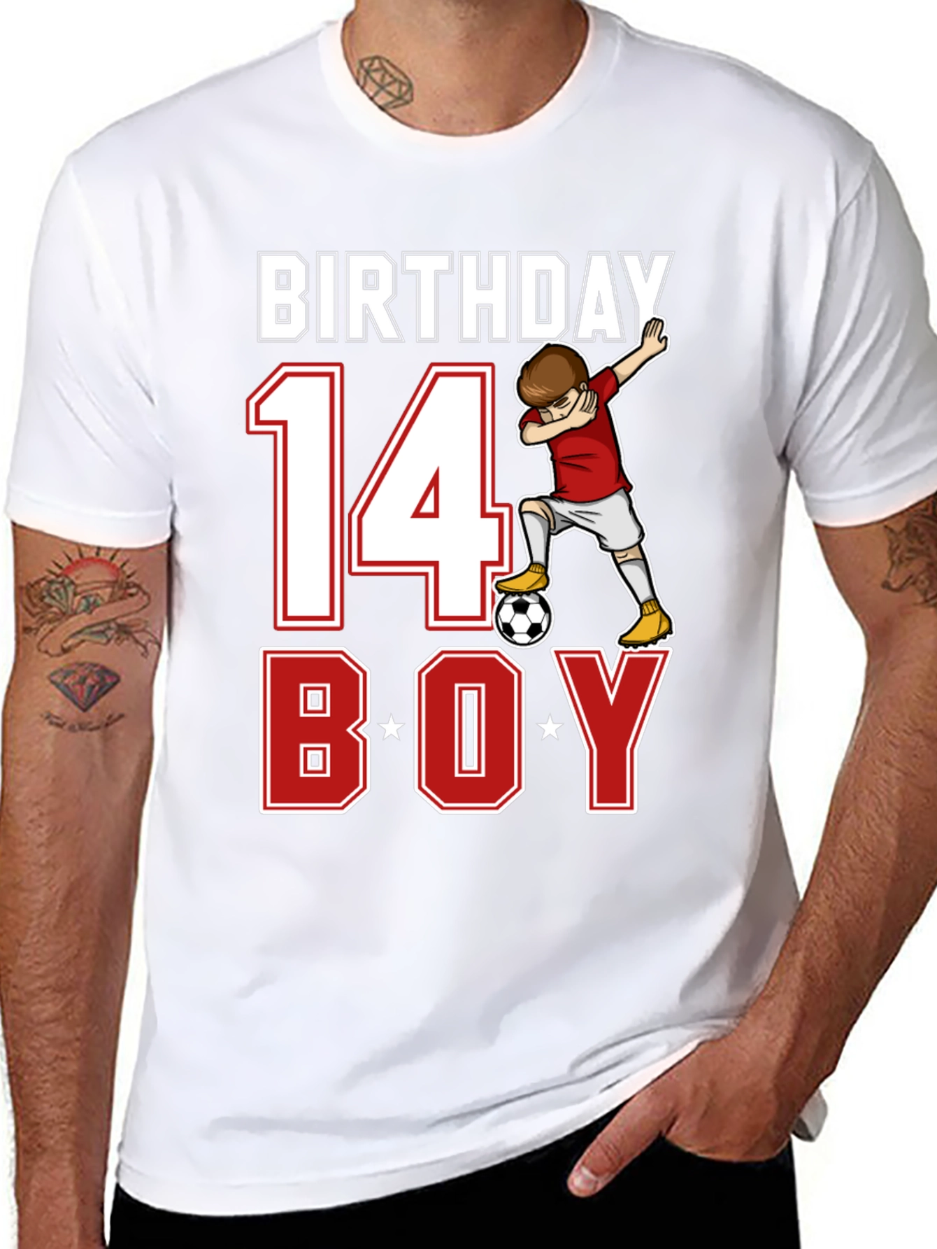Birthday Boy Soccer T-Shirt - Age 14