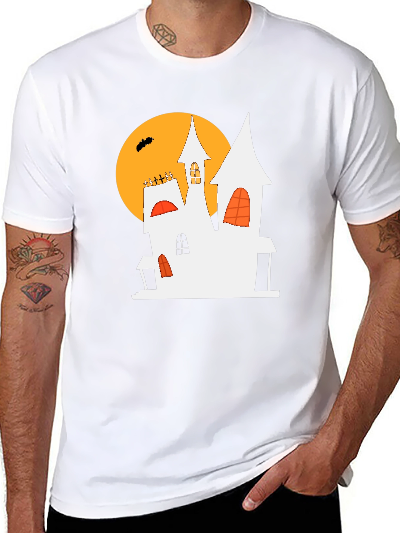Halloween Haunted House T-Shirt - Spooky Season Tee