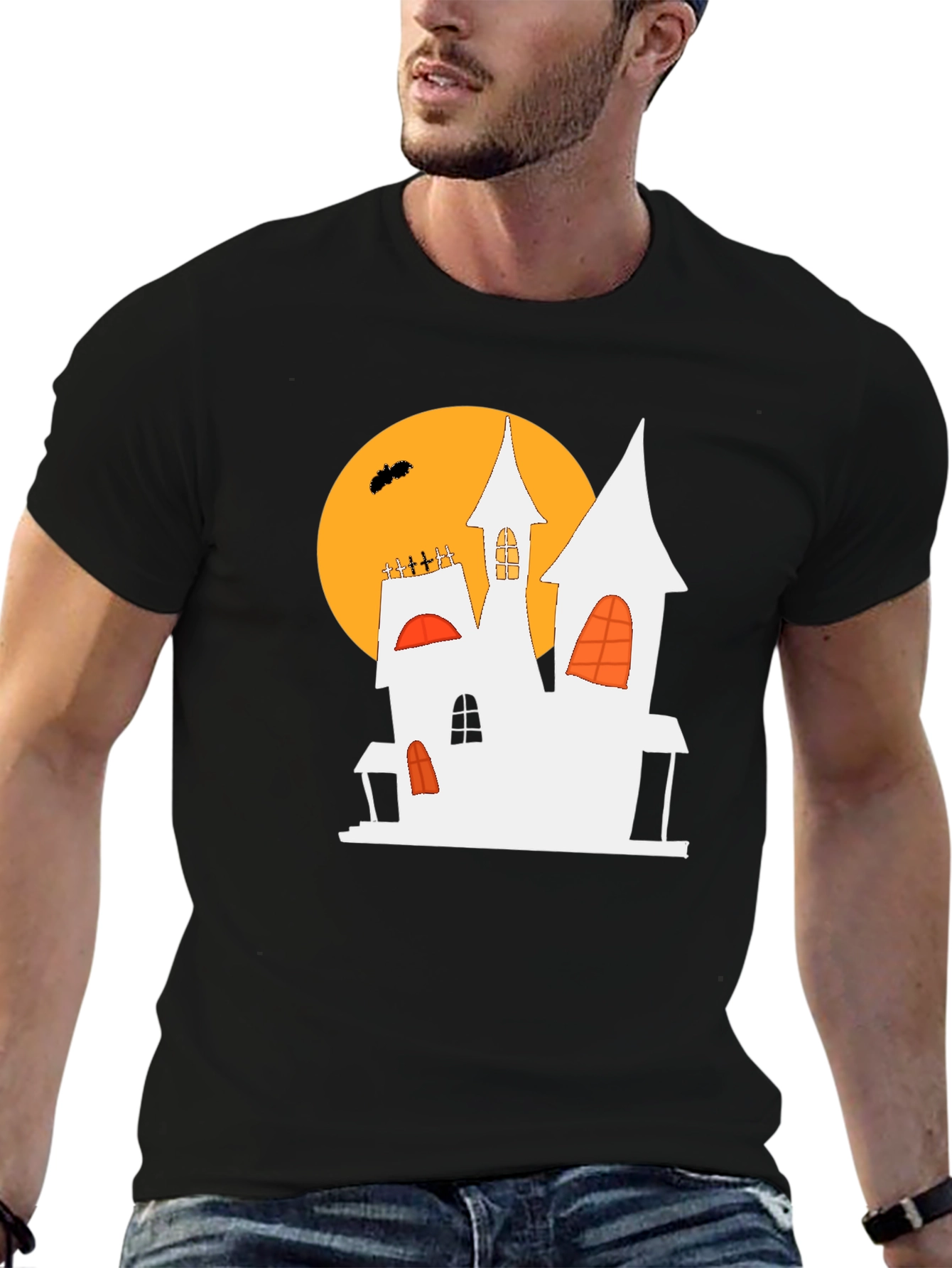Halloween Haunted House T-Shirt - Spooky Season Tee