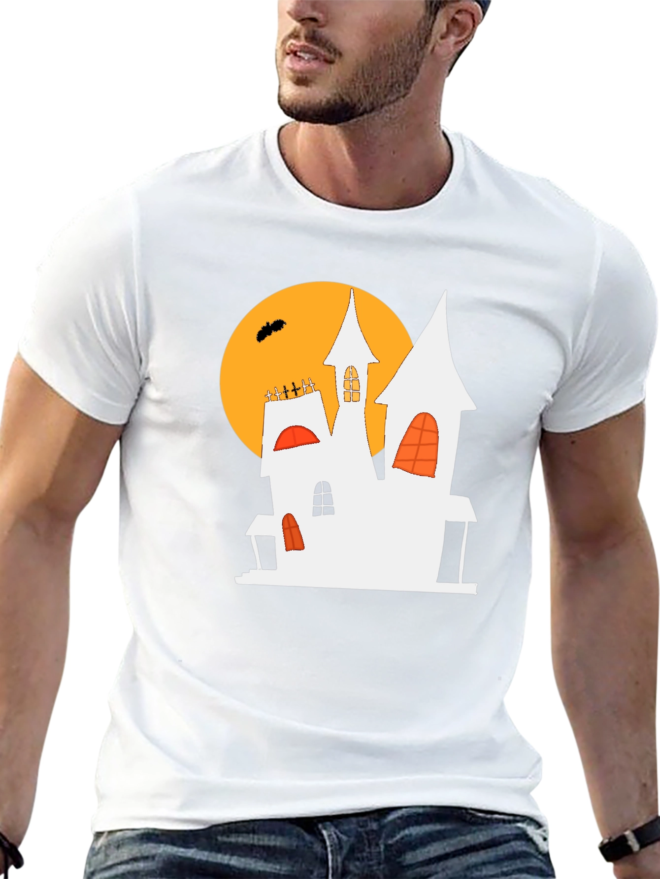 Halloween Haunted House T-Shirt - Spooky Season Tee