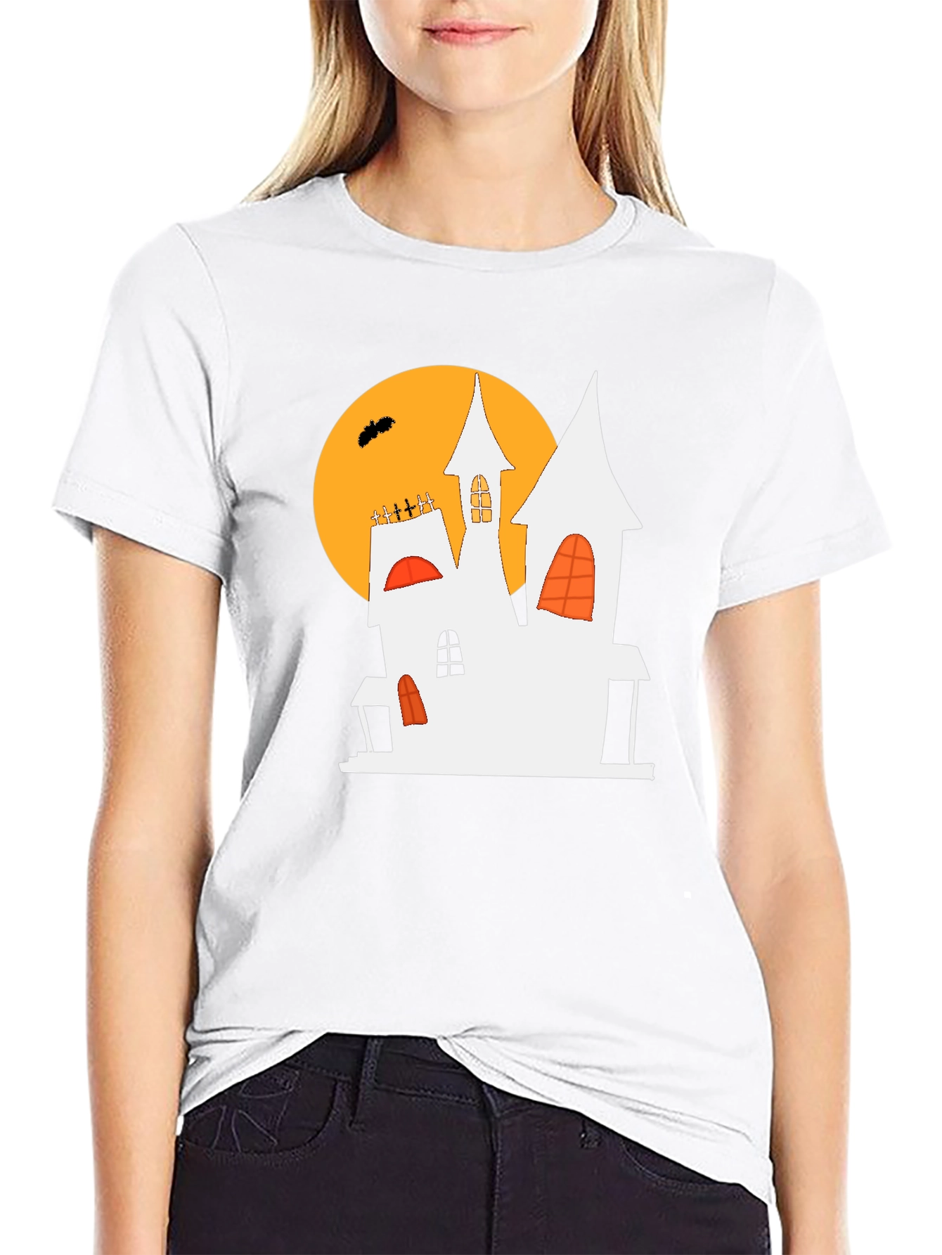 Halloween Haunted House T-Shirt - Spooky Season Tee