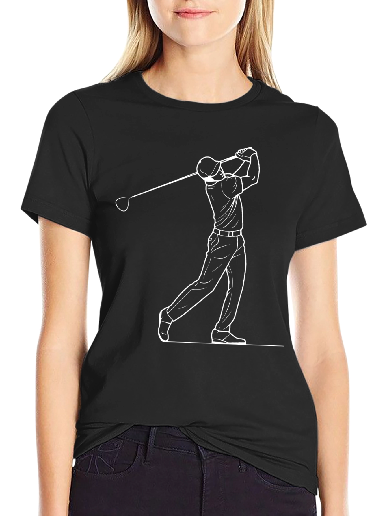 Golfer Graphic Tee - Swing in Style!