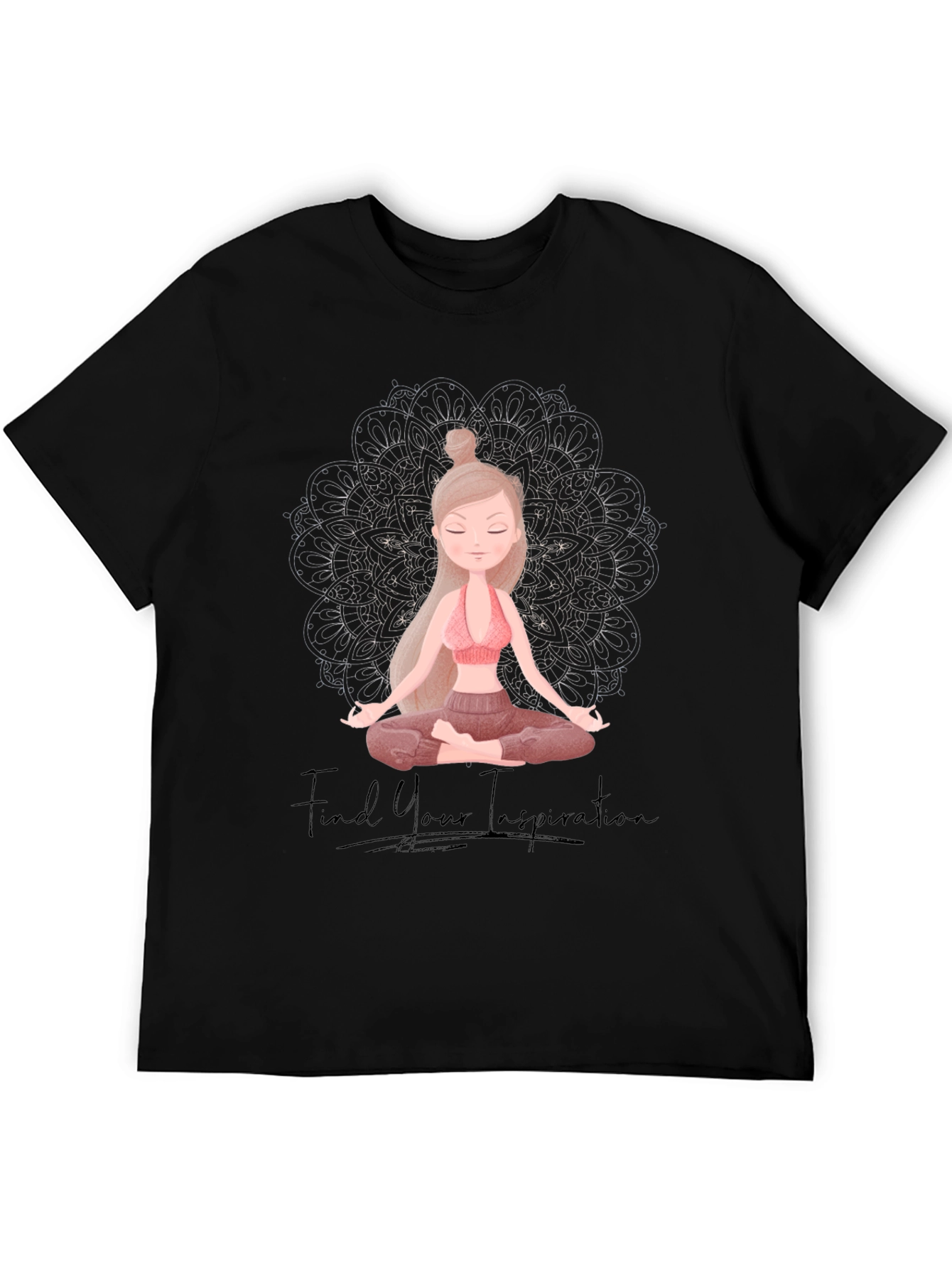 Yoga Inspiration Graphic Tee - Find Your Zen