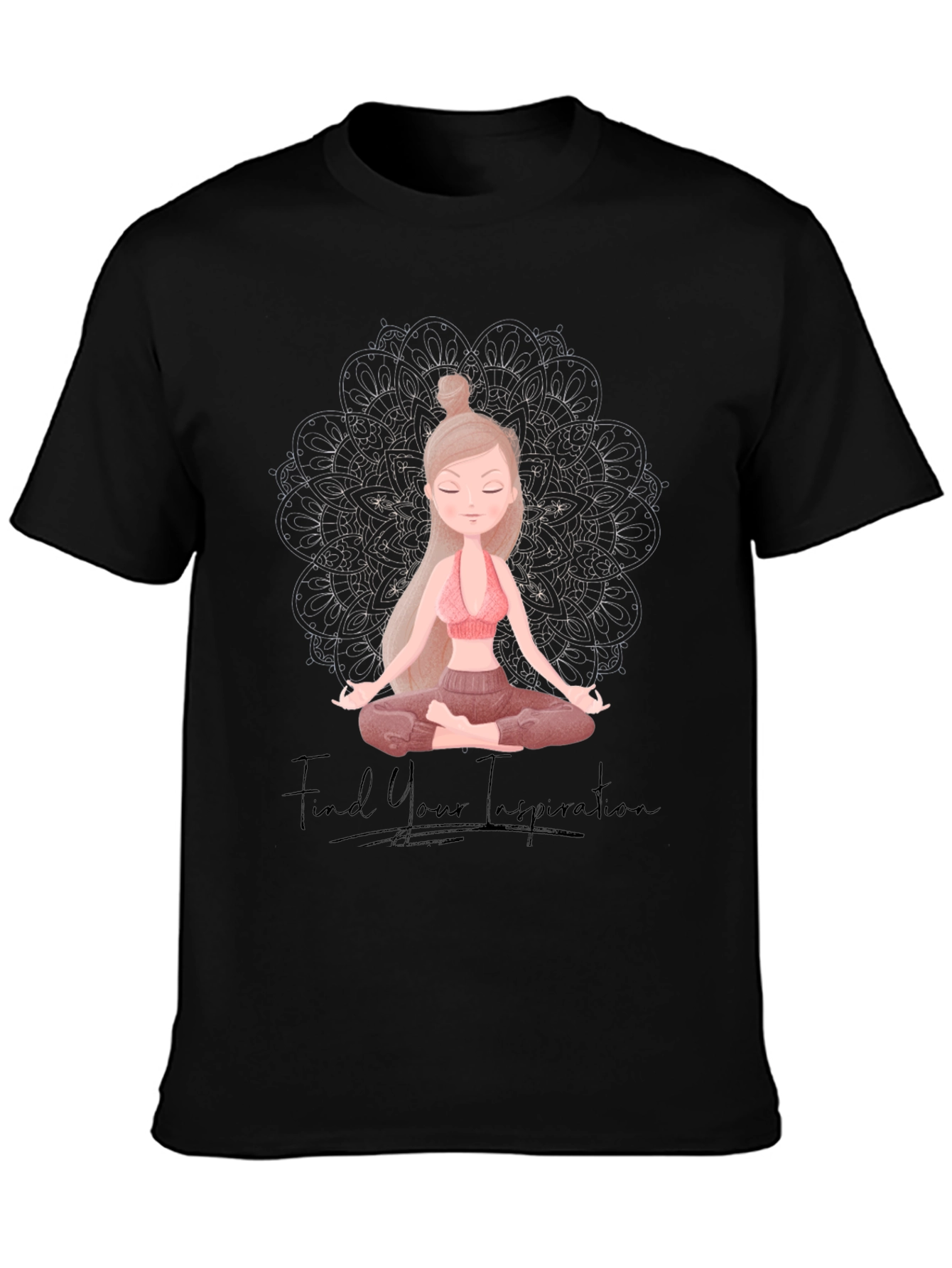 Yoga Inspiration Graphic Tee - Find Your Zen