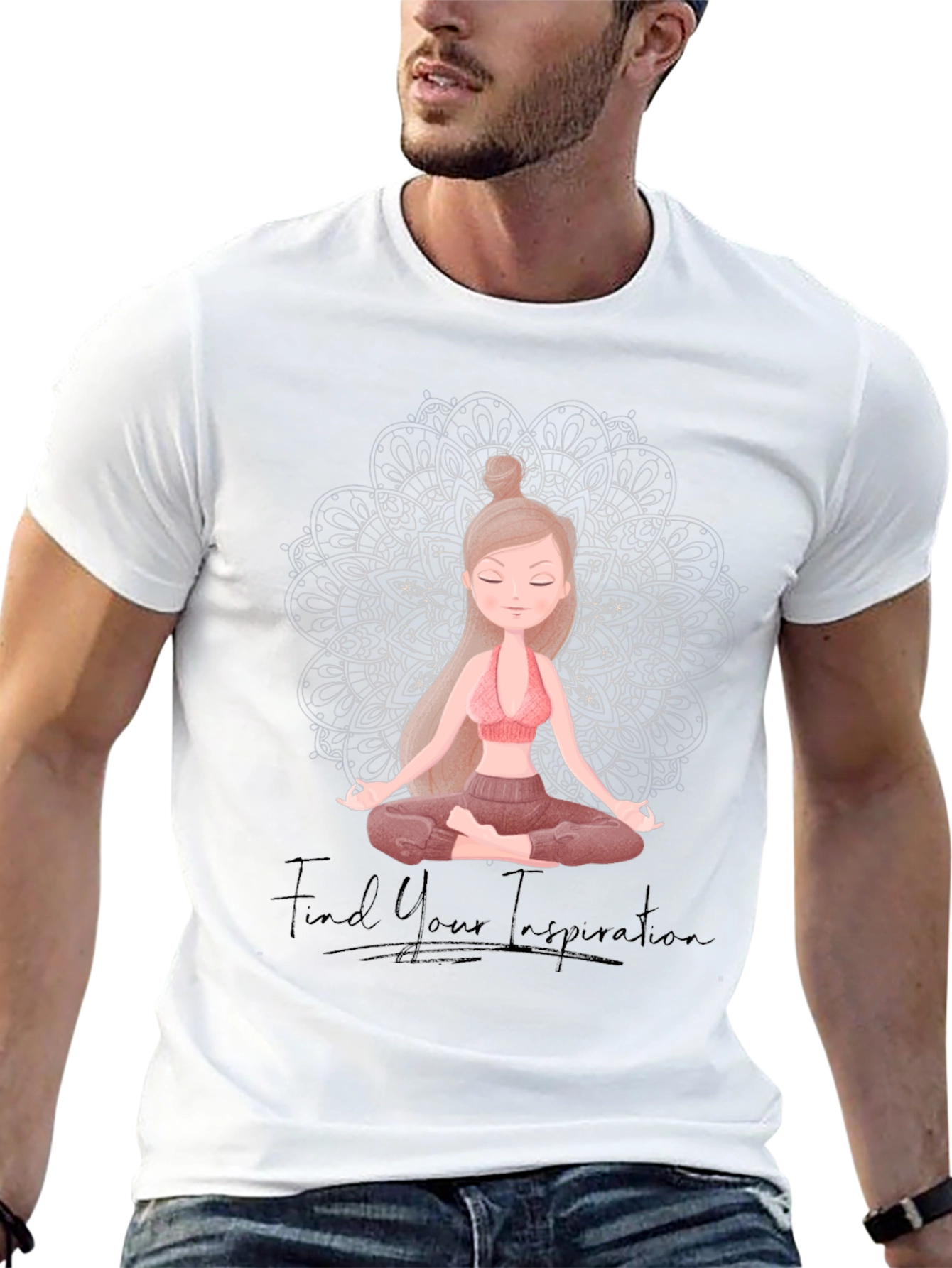 Yoga Inspiration Graphic Tee - Find Your Zen