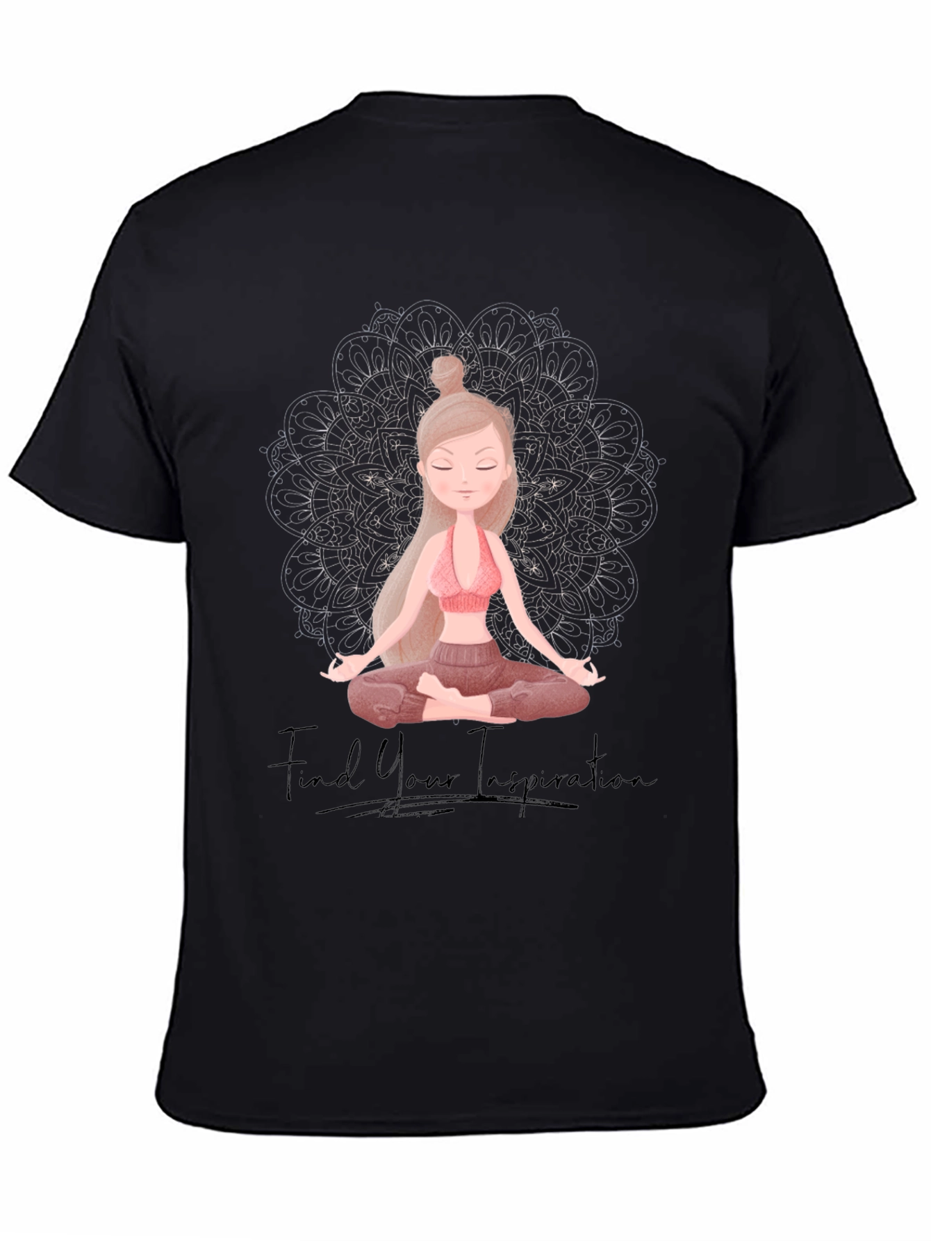 Yoga Inspiration Graphic Tee - Find Your Zen