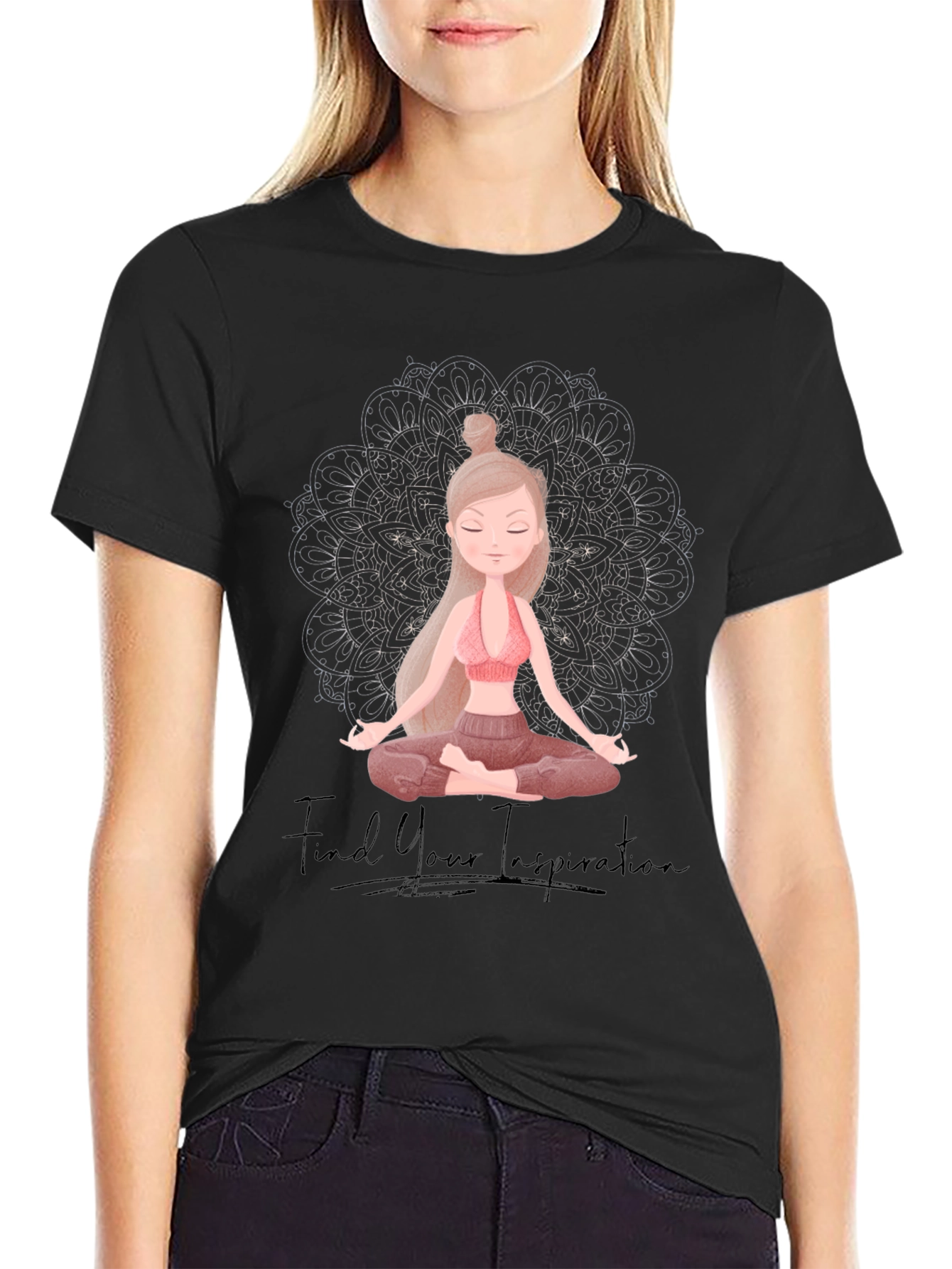 Yoga Inspiration Graphic Tee - Find Your Zen