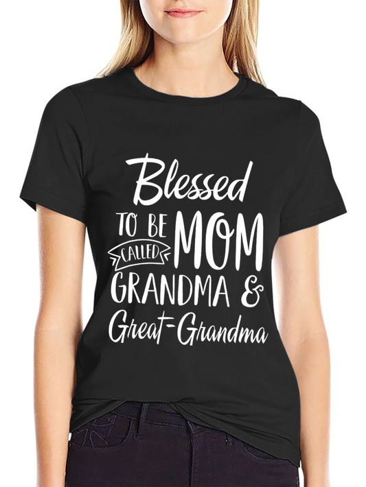 Blessed Mom Grandma Great-Grandma T-Shirt