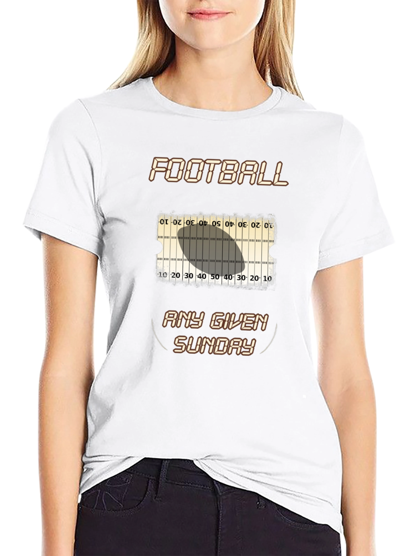 Football Any Given Sunday Black T-Shirt