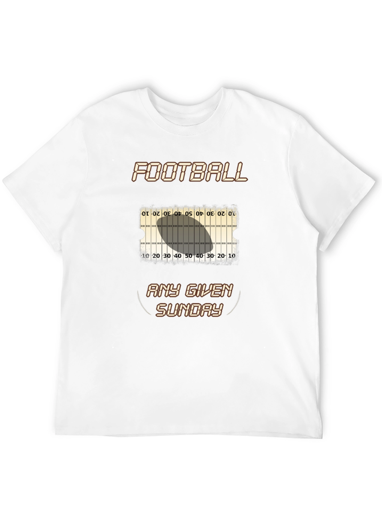 Football Any Given Sunday Black T-Shirt