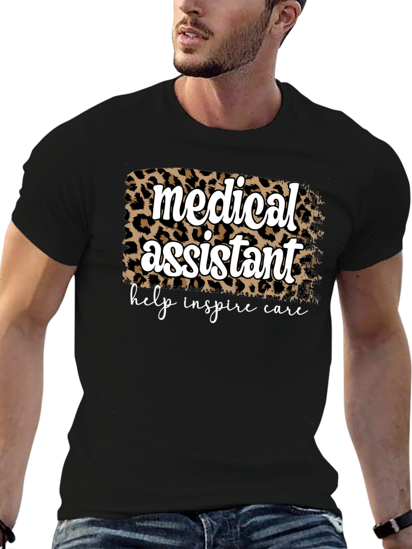 Medical Assistant Leopard Print T-Shirt