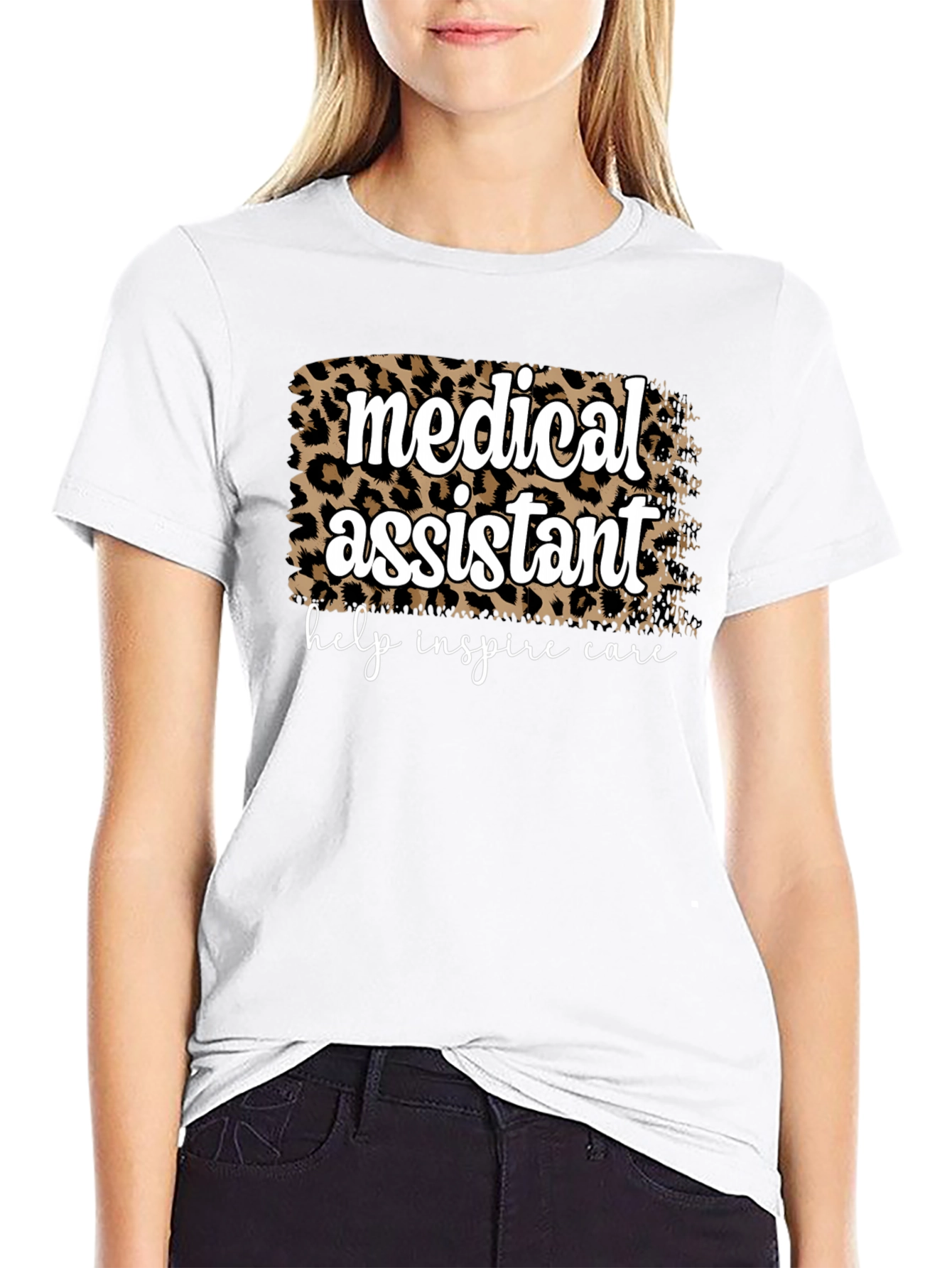 Medical Assistant Leopard Print T-Shirt