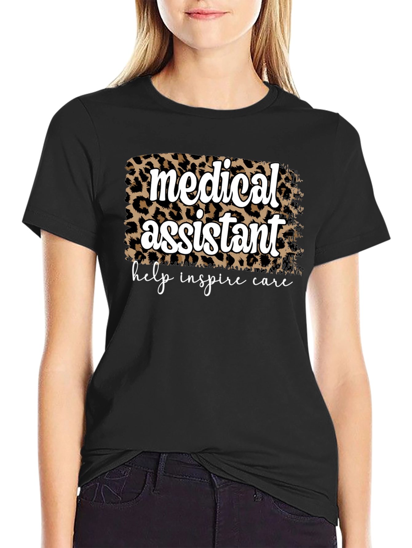 Medical Assistant Leopard Print T-Shirt