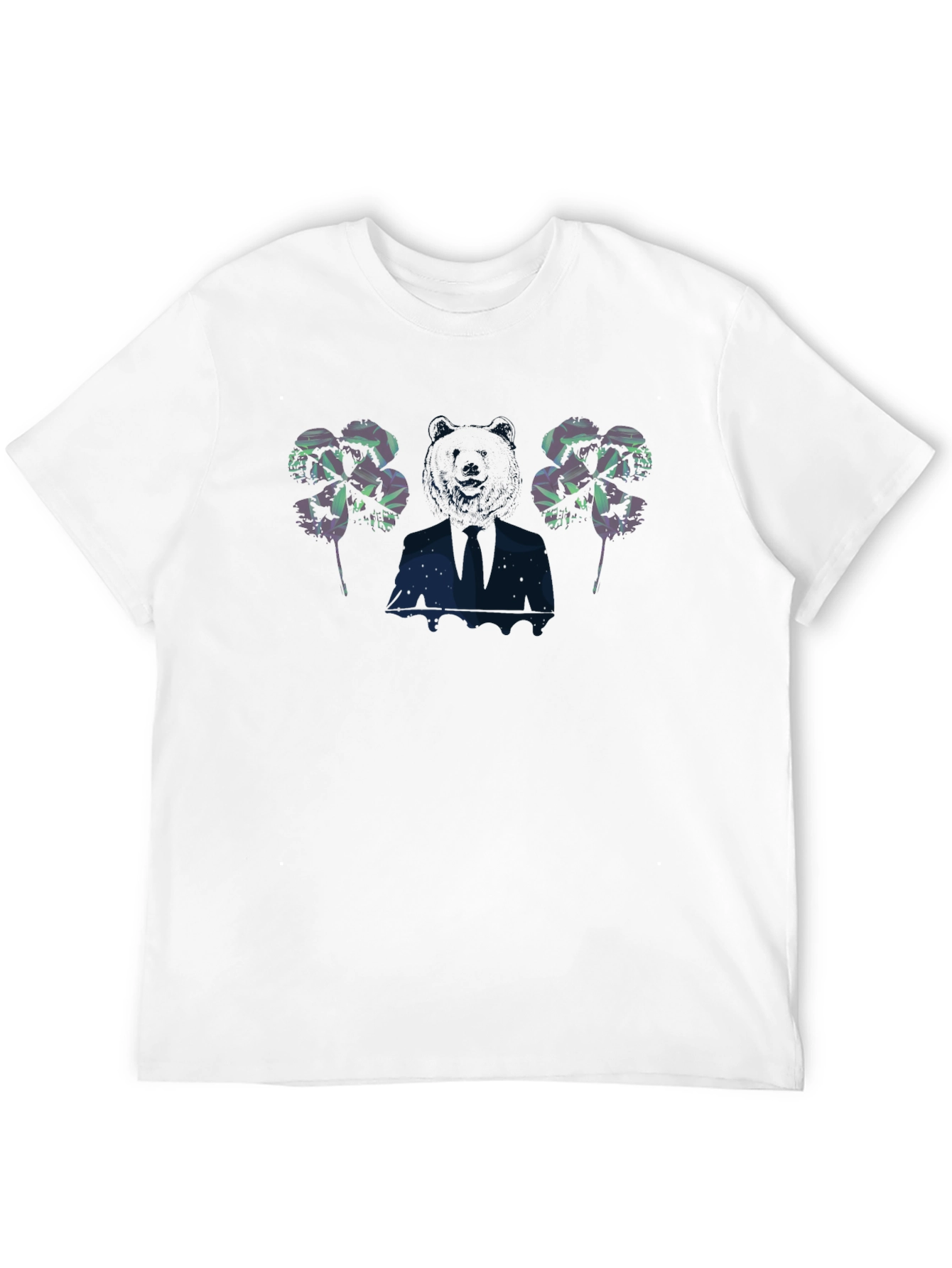 Mens Graphic Print Black T-Shirt