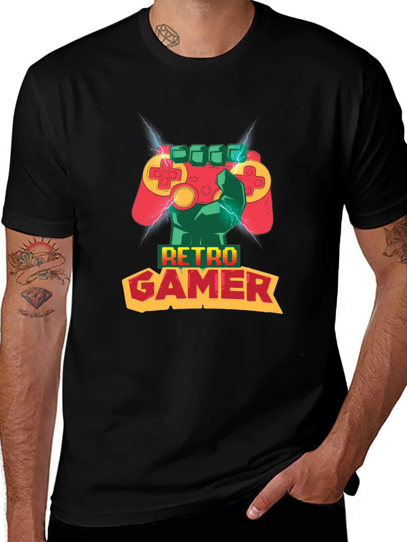 Retro Gamer T-Shirt - Classic Console Design