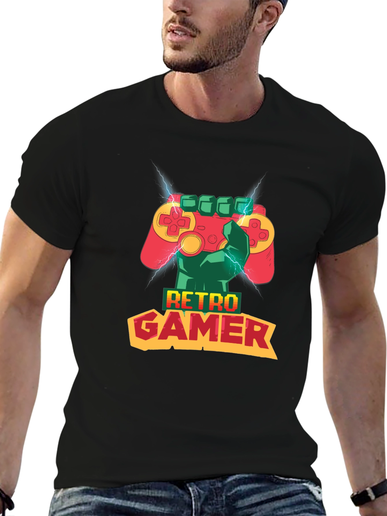Retro Gamer T-Shirt - Classic Console Design