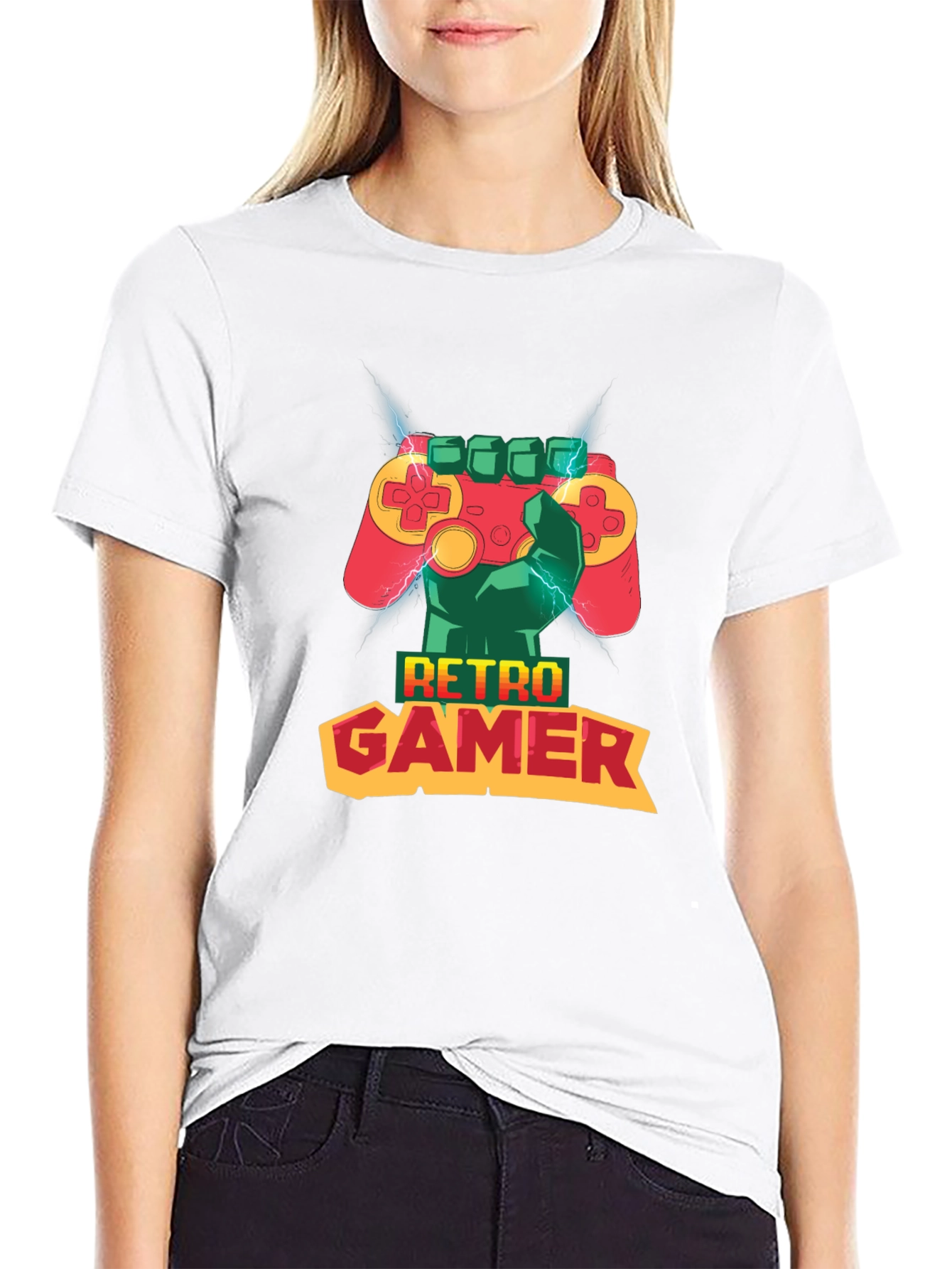 Retro Gamer T-Shirt - Classic Console Design