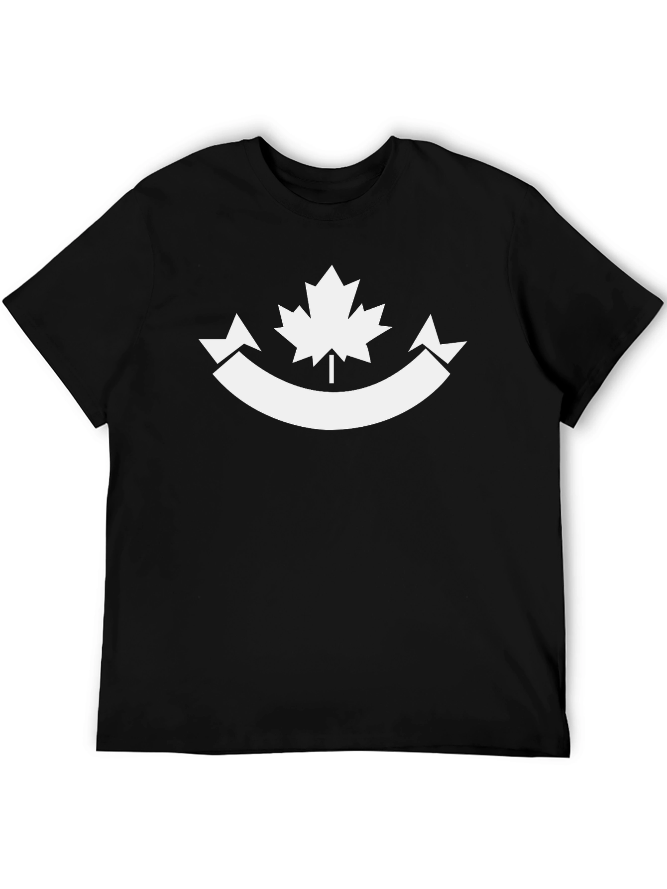 Canadian Maple Leaf T-Shirt - Black Graphic Tee