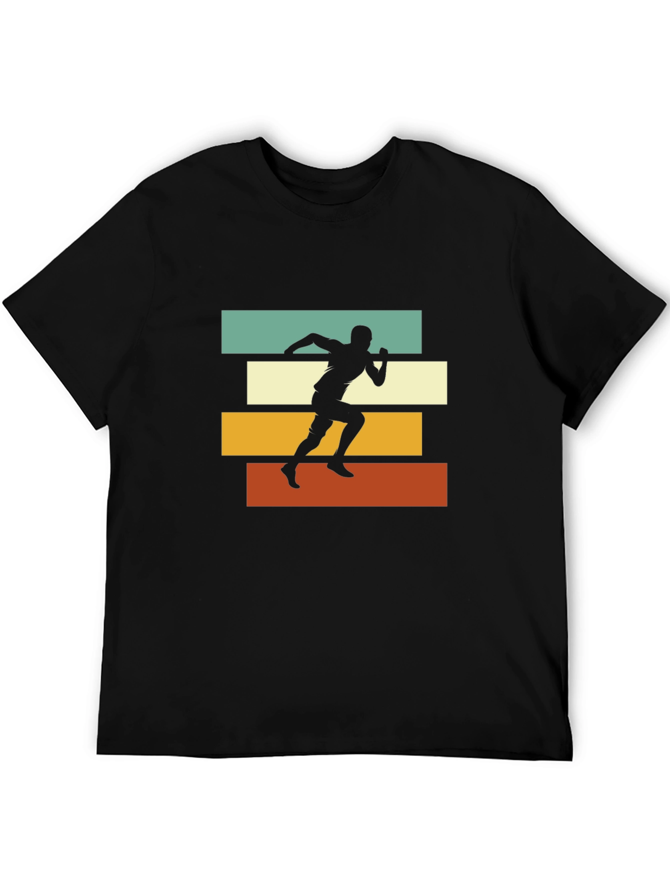 Retro Runner Graphic Tee - Black