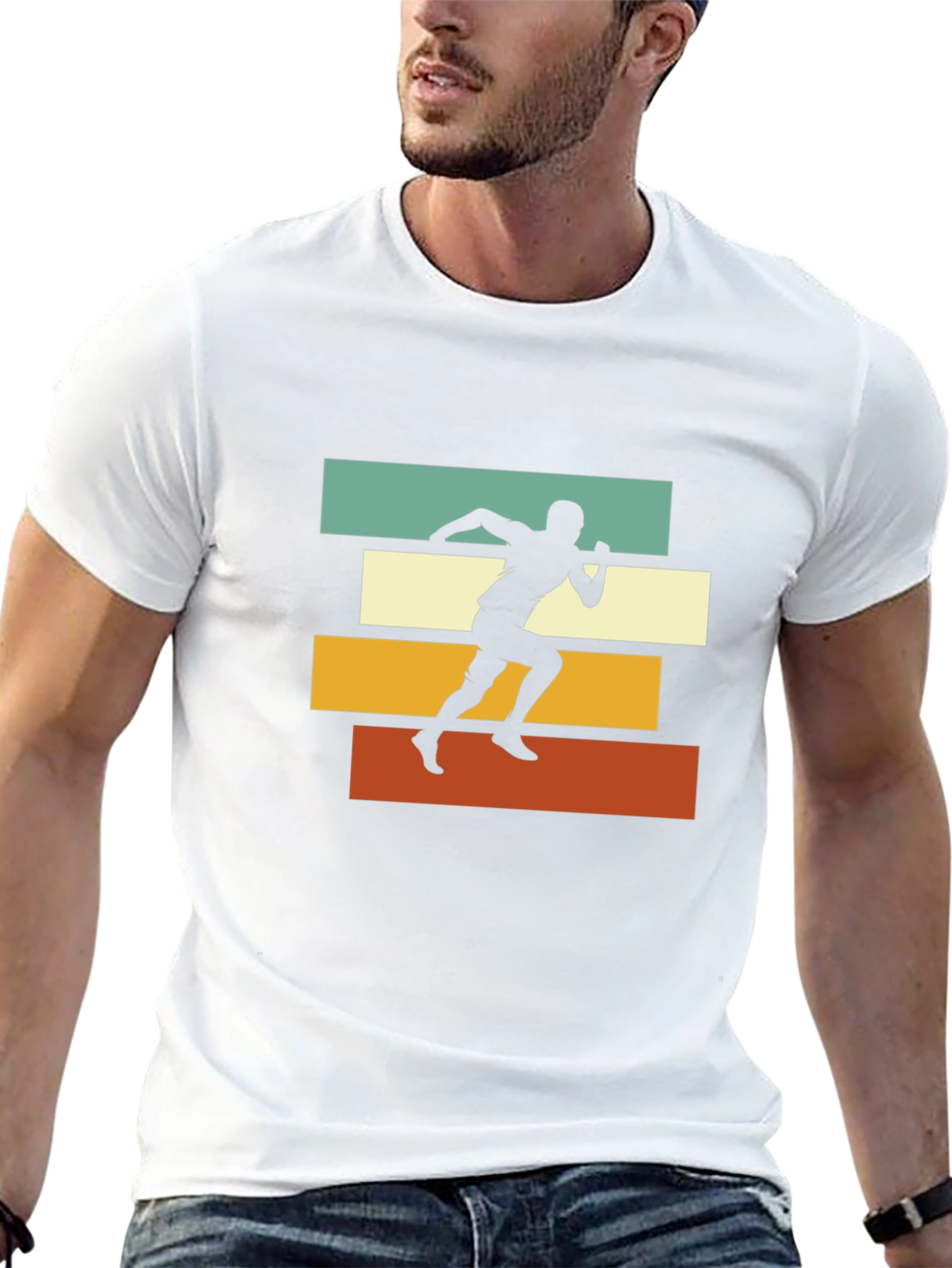 Retro Runner Graphic Tee - Black
