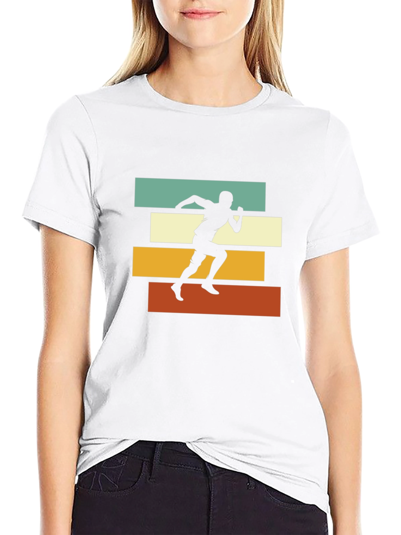 Retro Runner Graphic Tee - Black