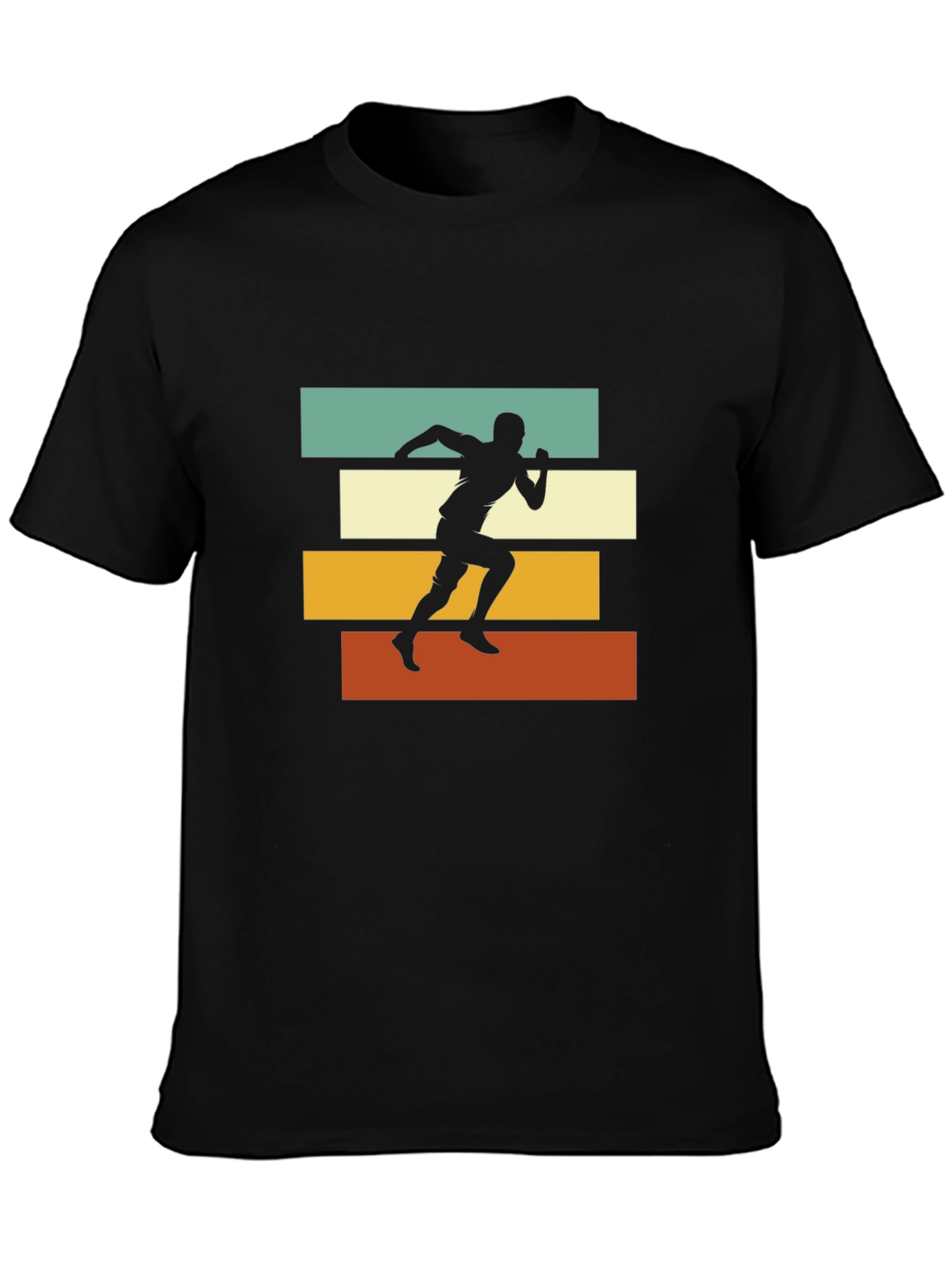 Retro Runner Graphic Tee - Black