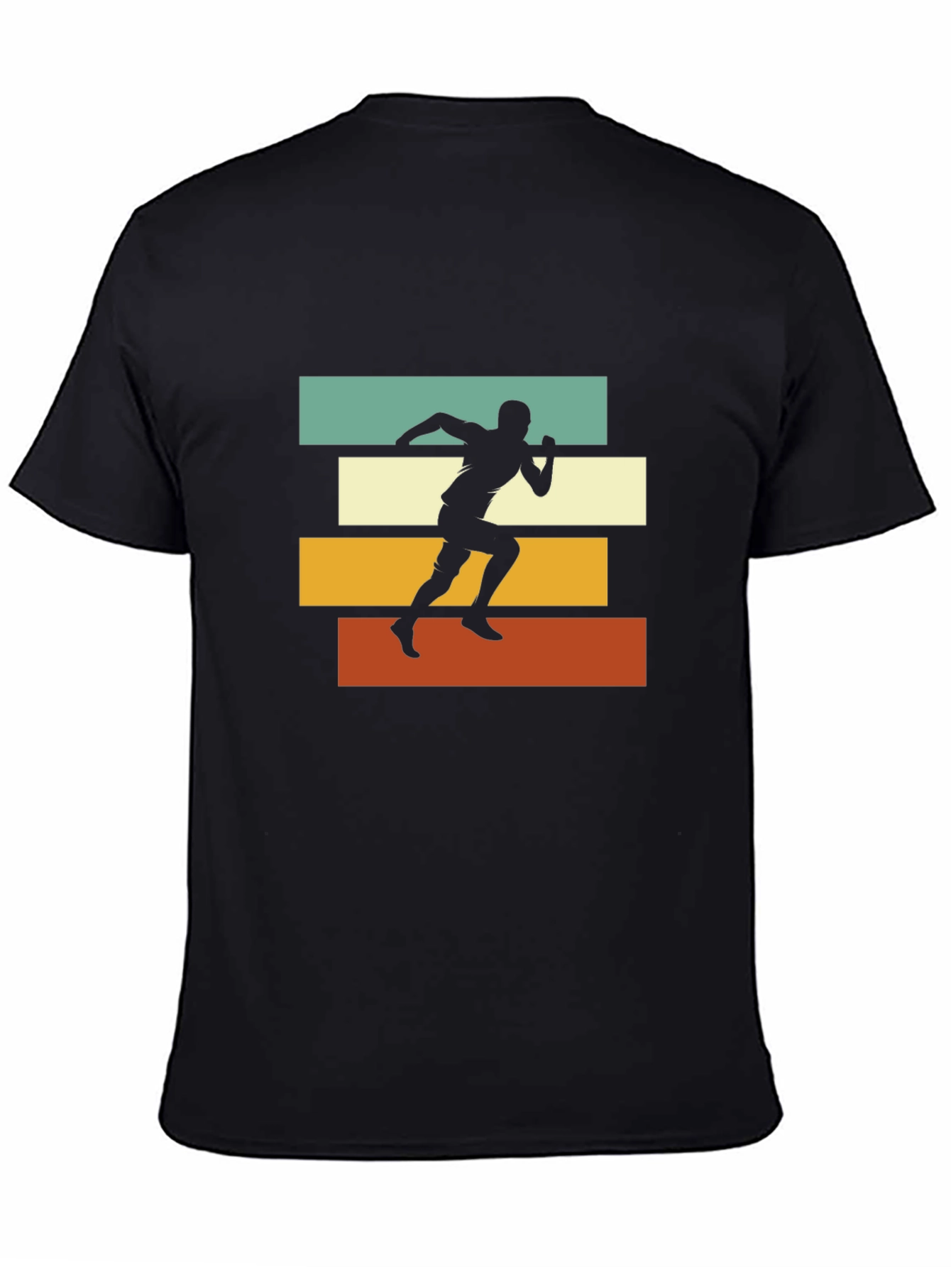 Retro Runner Graphic Tee - Black