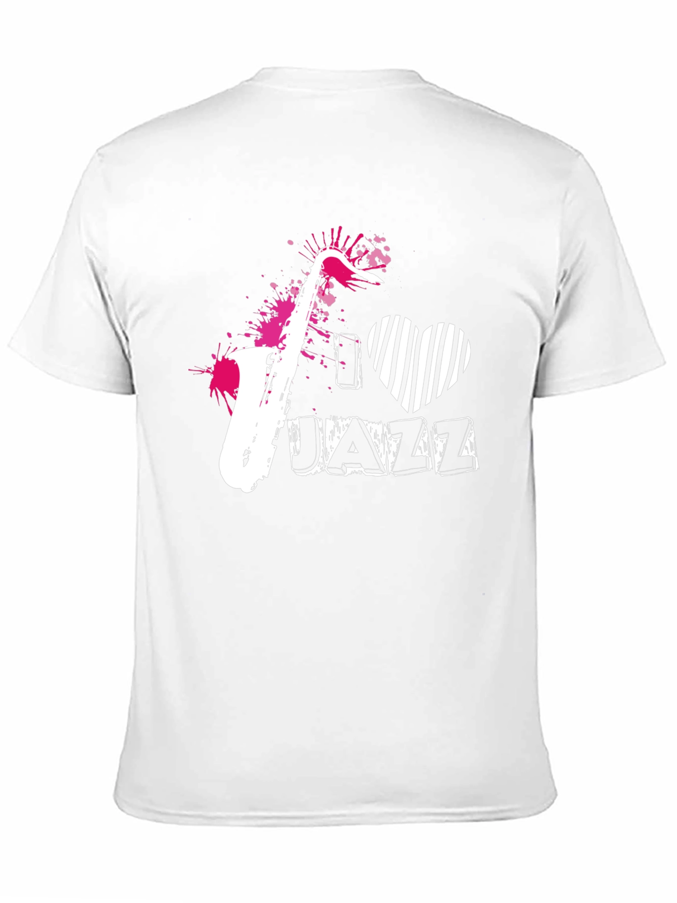 I Love Jazz Saxophone Black T-Shirt