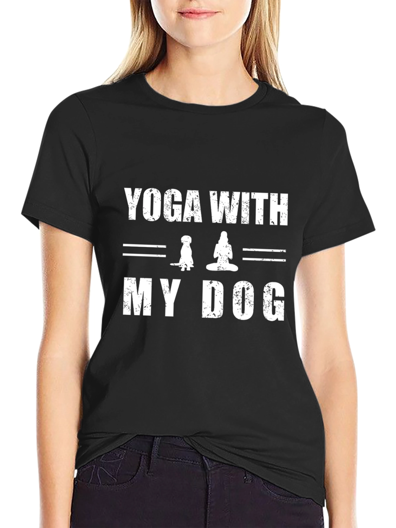 Yoga with My Dog Graphic Tee