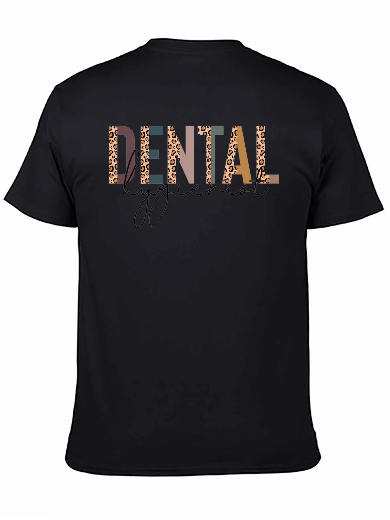 Dental Hygienist Leopard Print Graphic T-Shirt