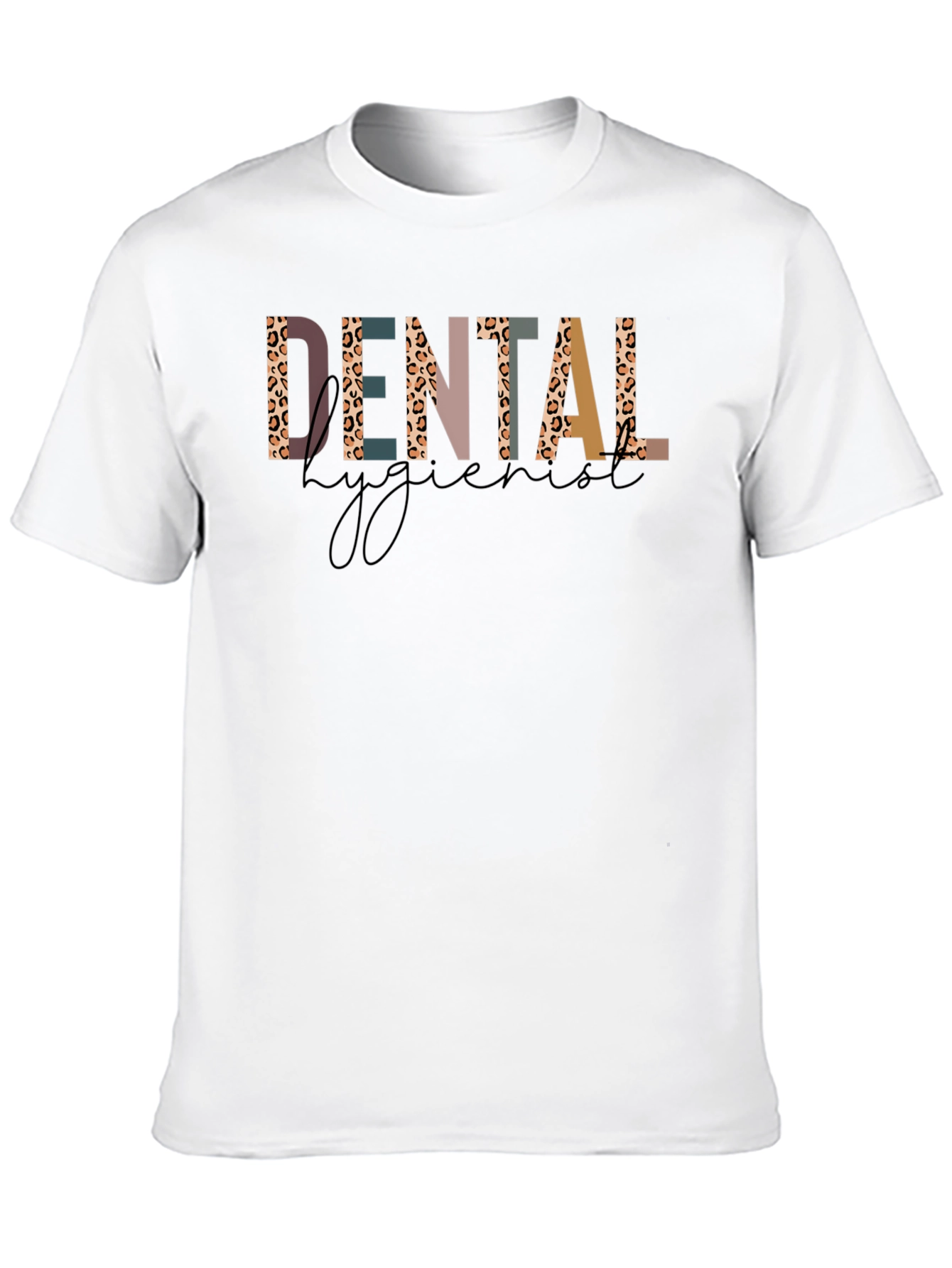 Dental Hygienist Leopard Print Graphic T-Shirt