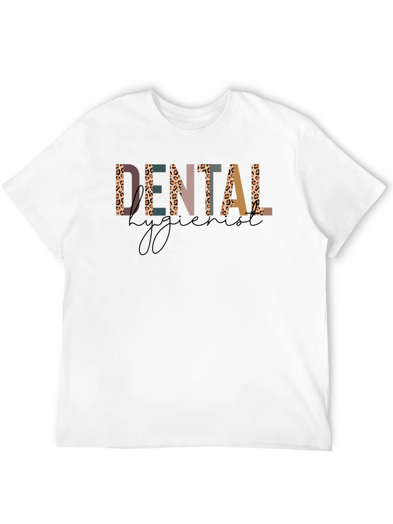 Dental Hygienist Leopard Print Graphic T-Shirt