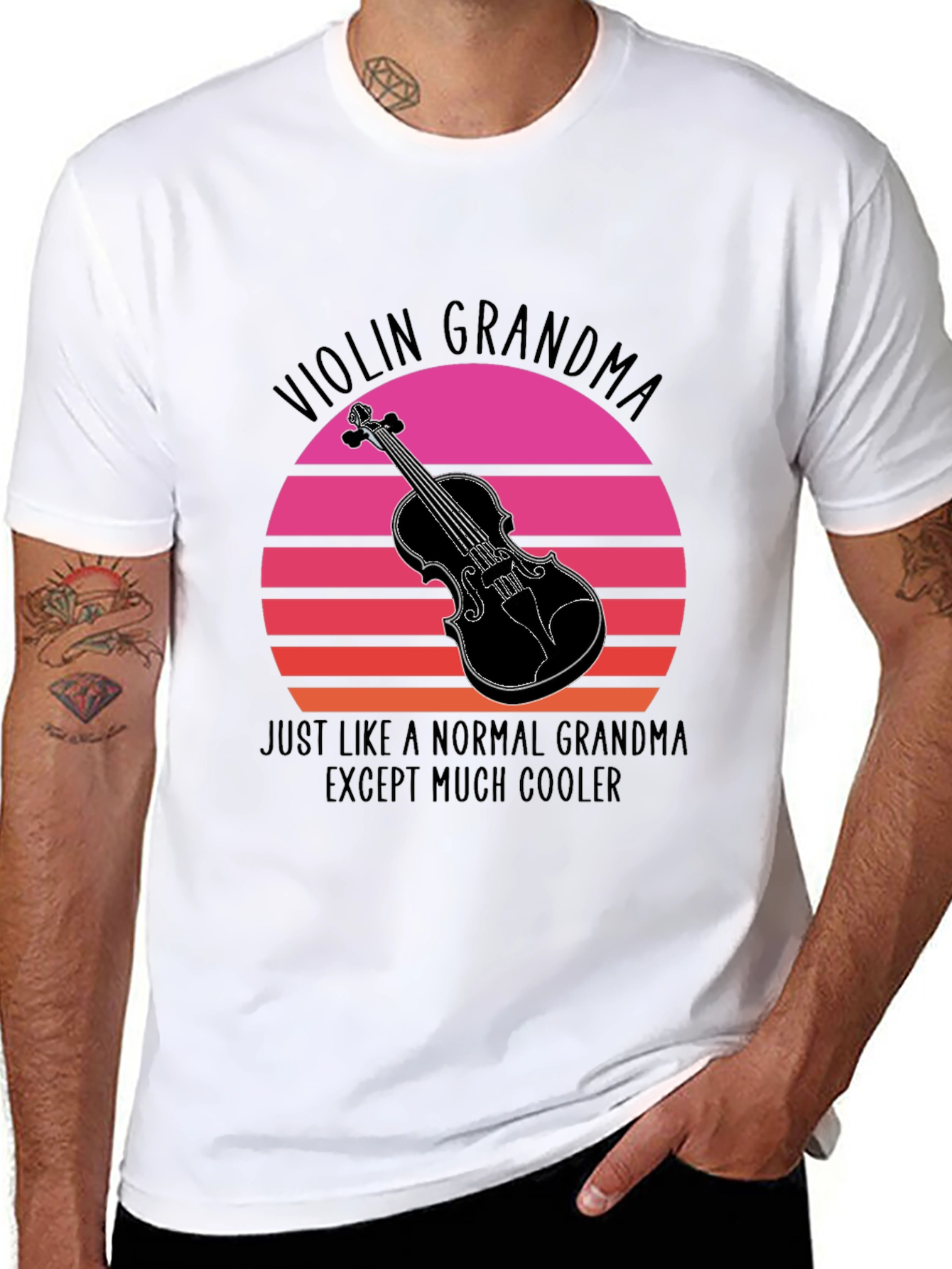 Violin Grandma T-Shirt - Cool Musician Tee