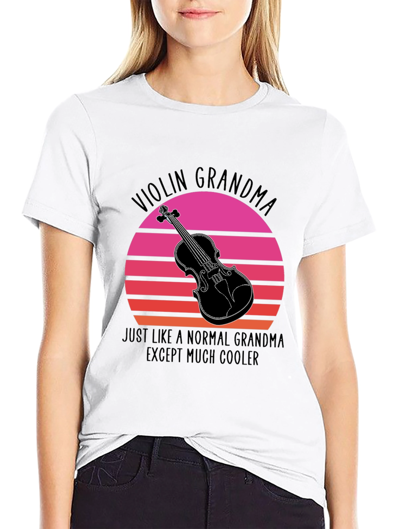 Violin Grandma T-Shirt - Cool Musician Tee