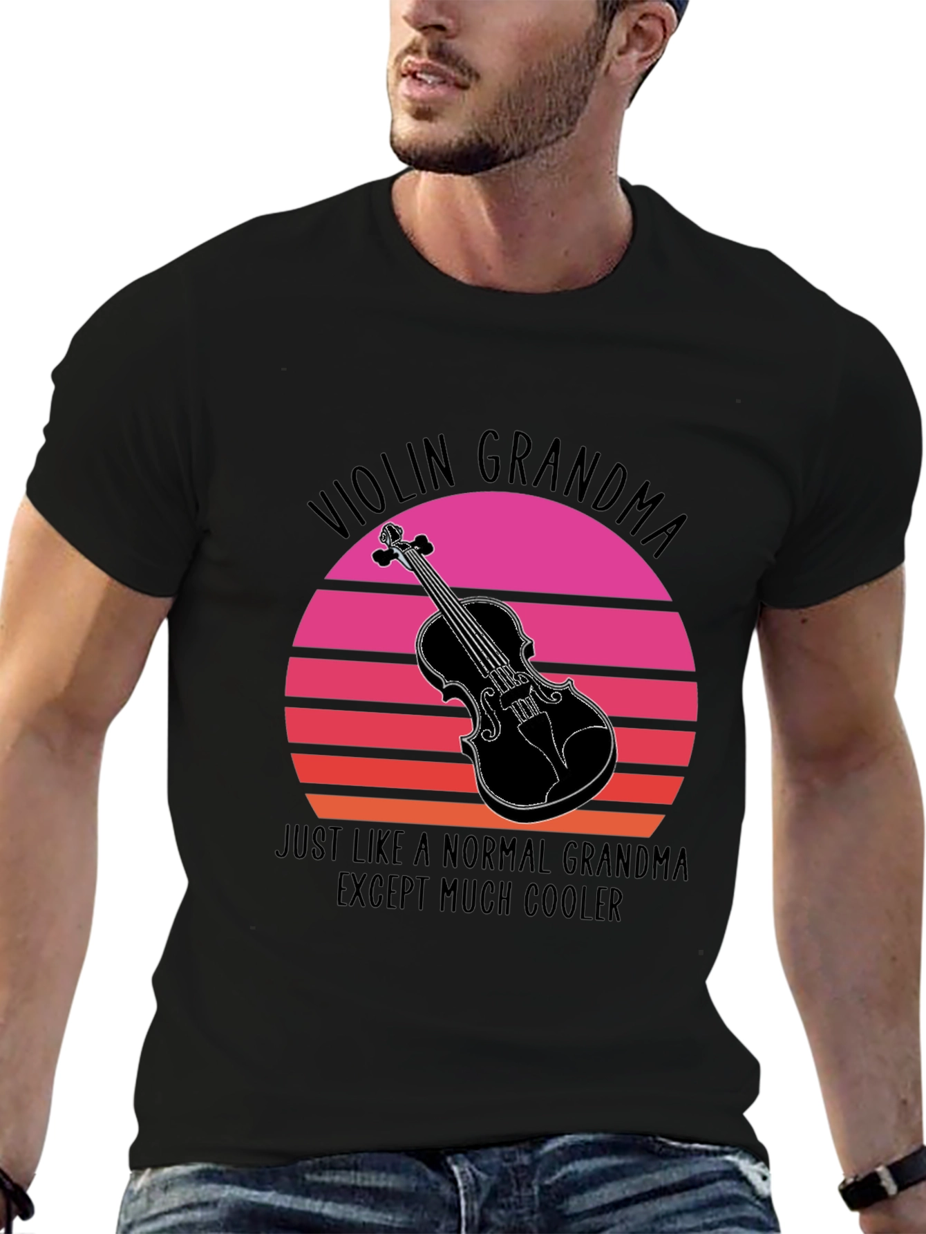 Violin Grandma T-Shirt - Cool Musician Tee