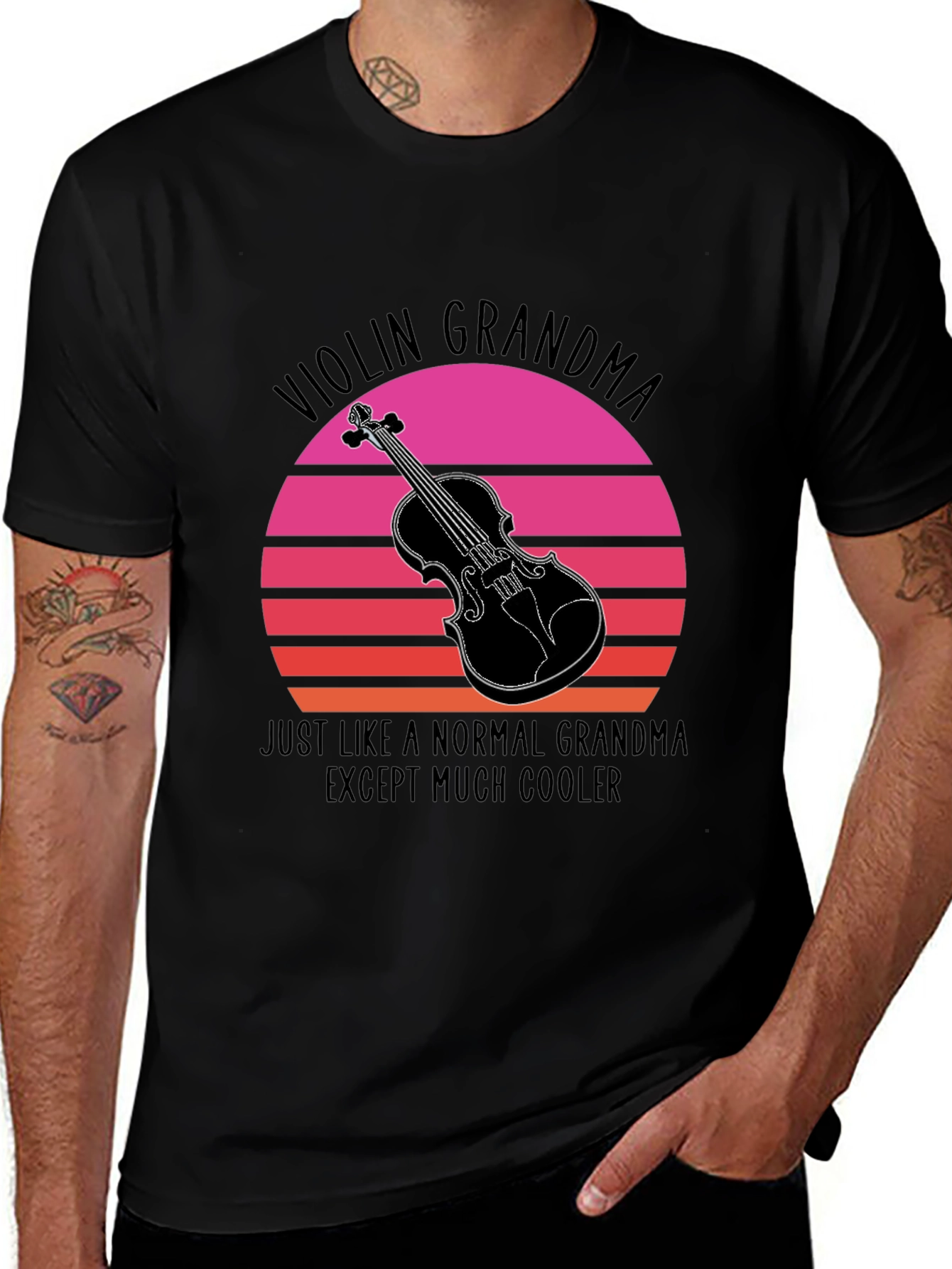 Violin Grandma T-Shirt - Cool Musician Tee