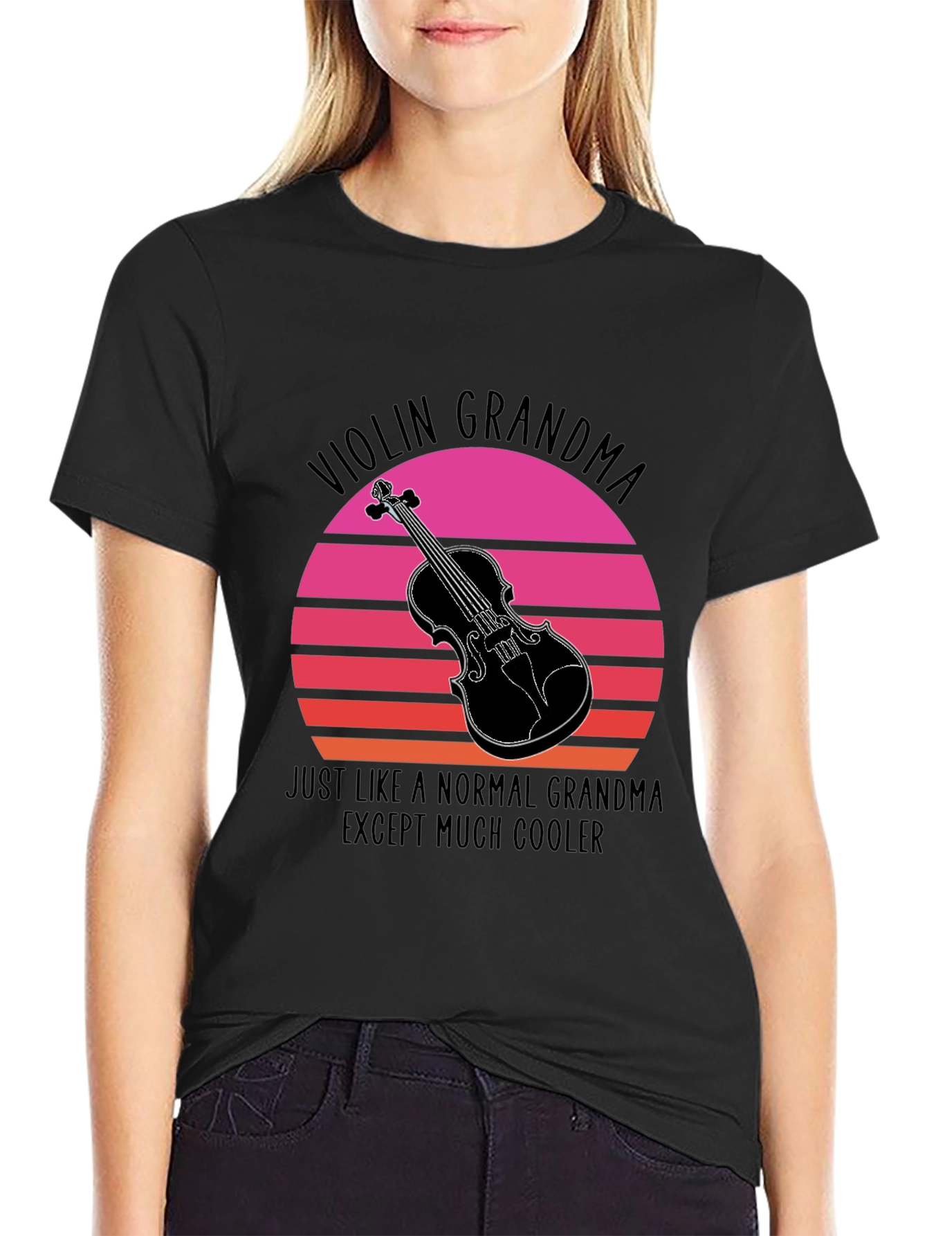Violin Grandma T-Shirt - Cool Musician Tee