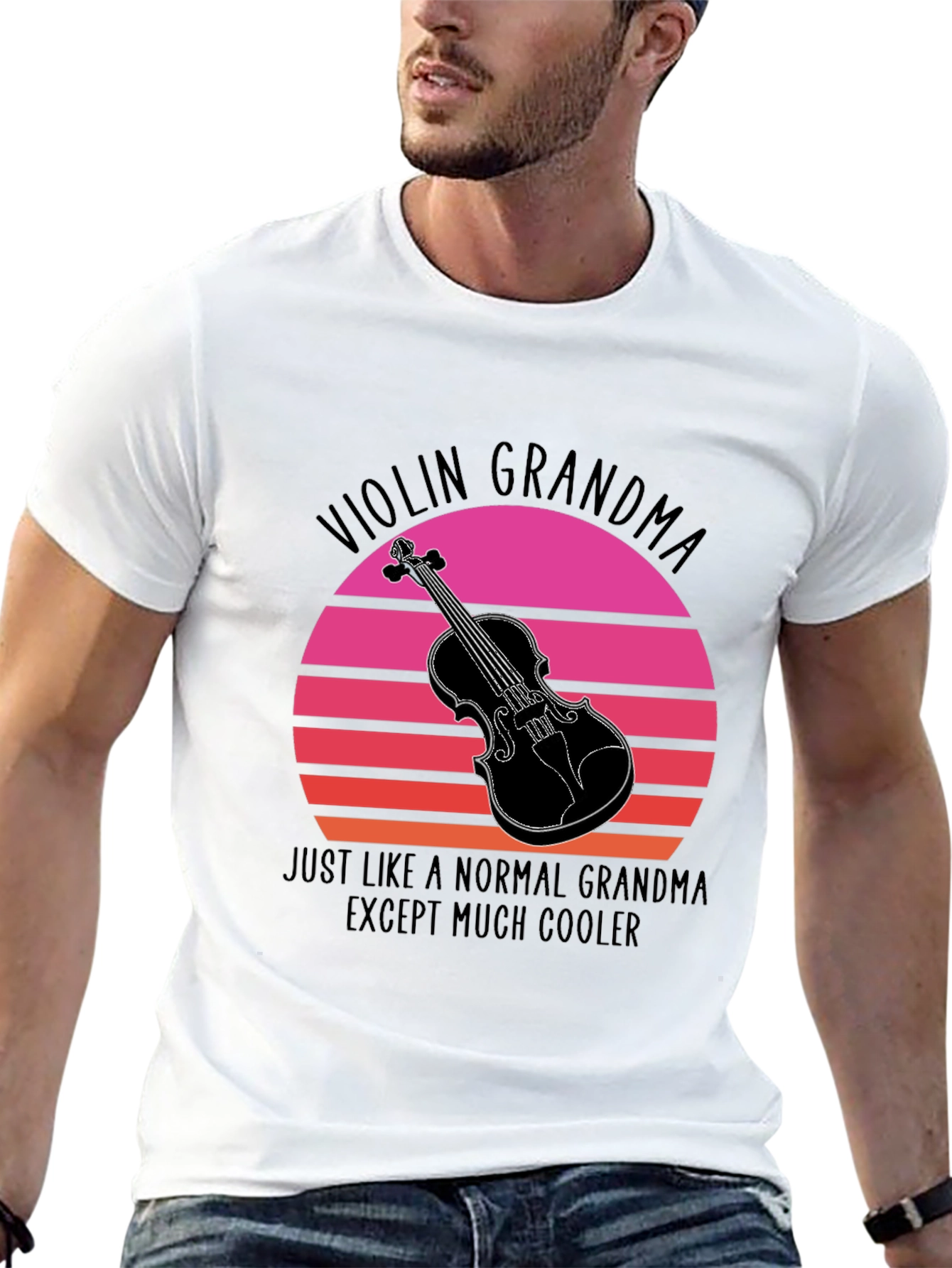 Violin Grandma T-Shirt - Cool Musician Tee