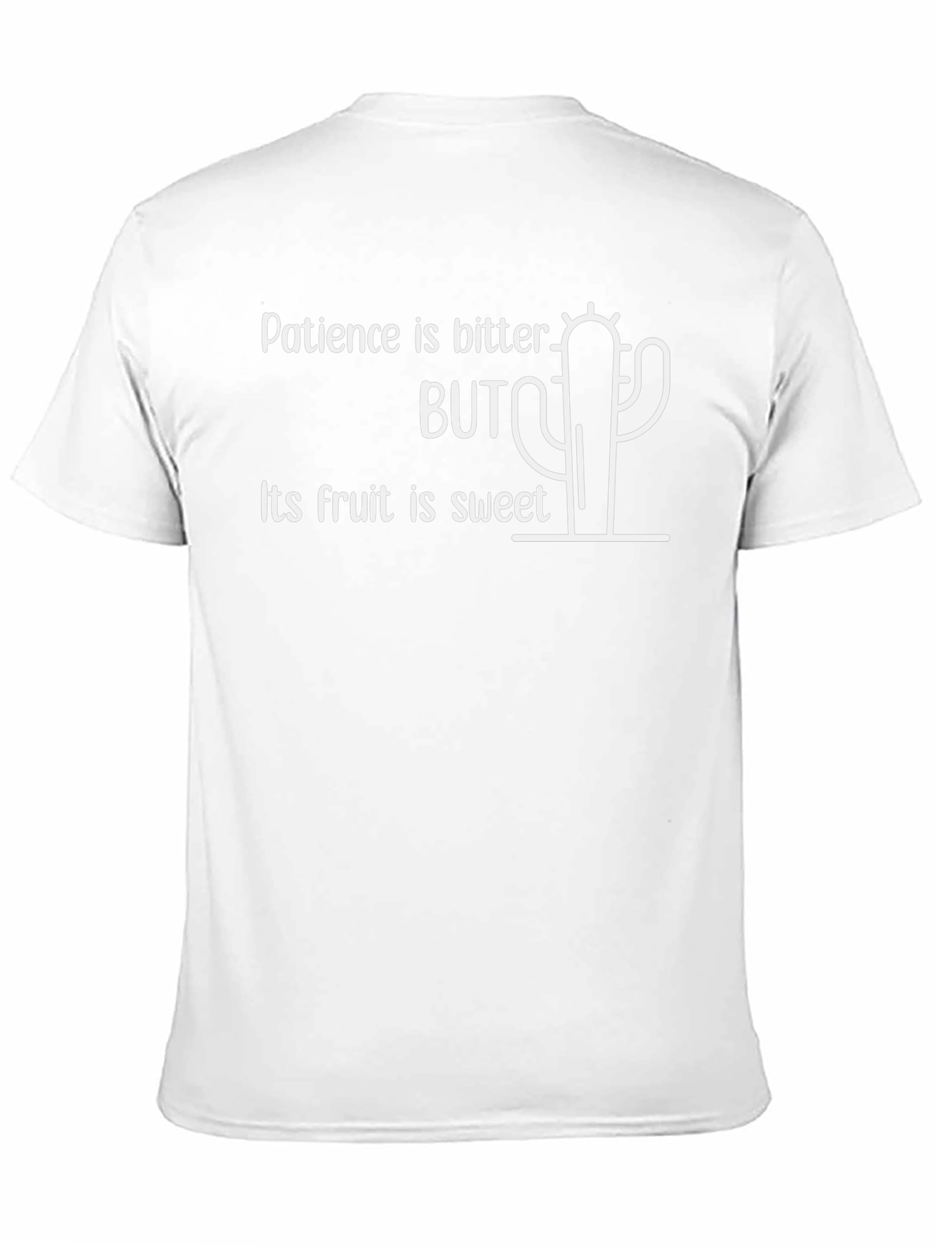 Patience is Bitter Cactus Graphic Tee - Black