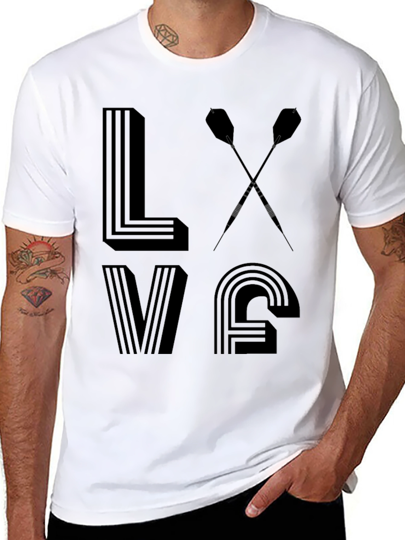 Love Darts T-Shirt - Unique Dart Player Gift