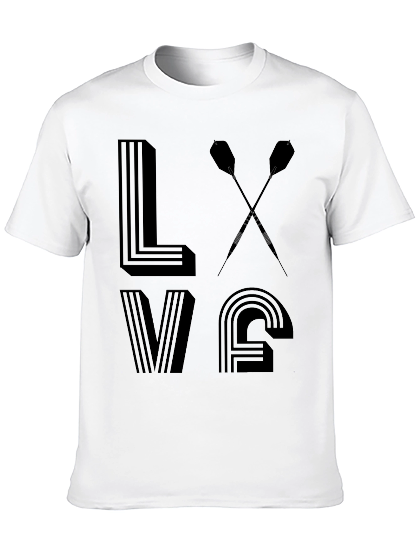 Love Darts T-Shirt - Unique Dart Player Gift